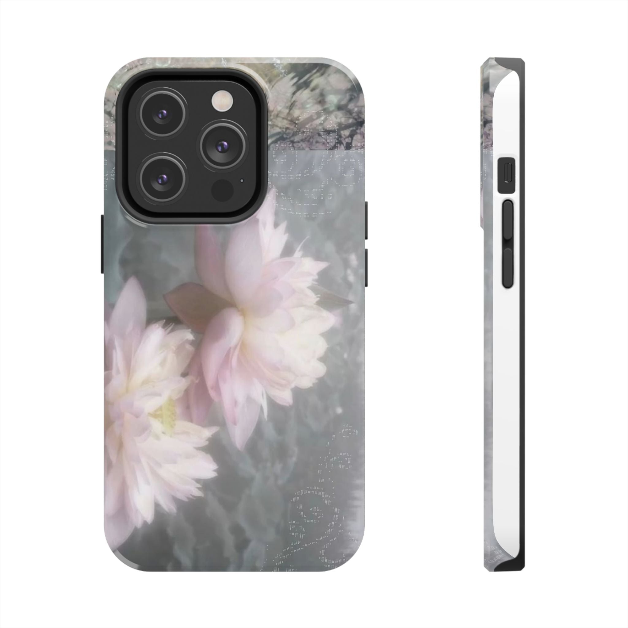 Lotus Flowers Cyber Whimsy Phone Case