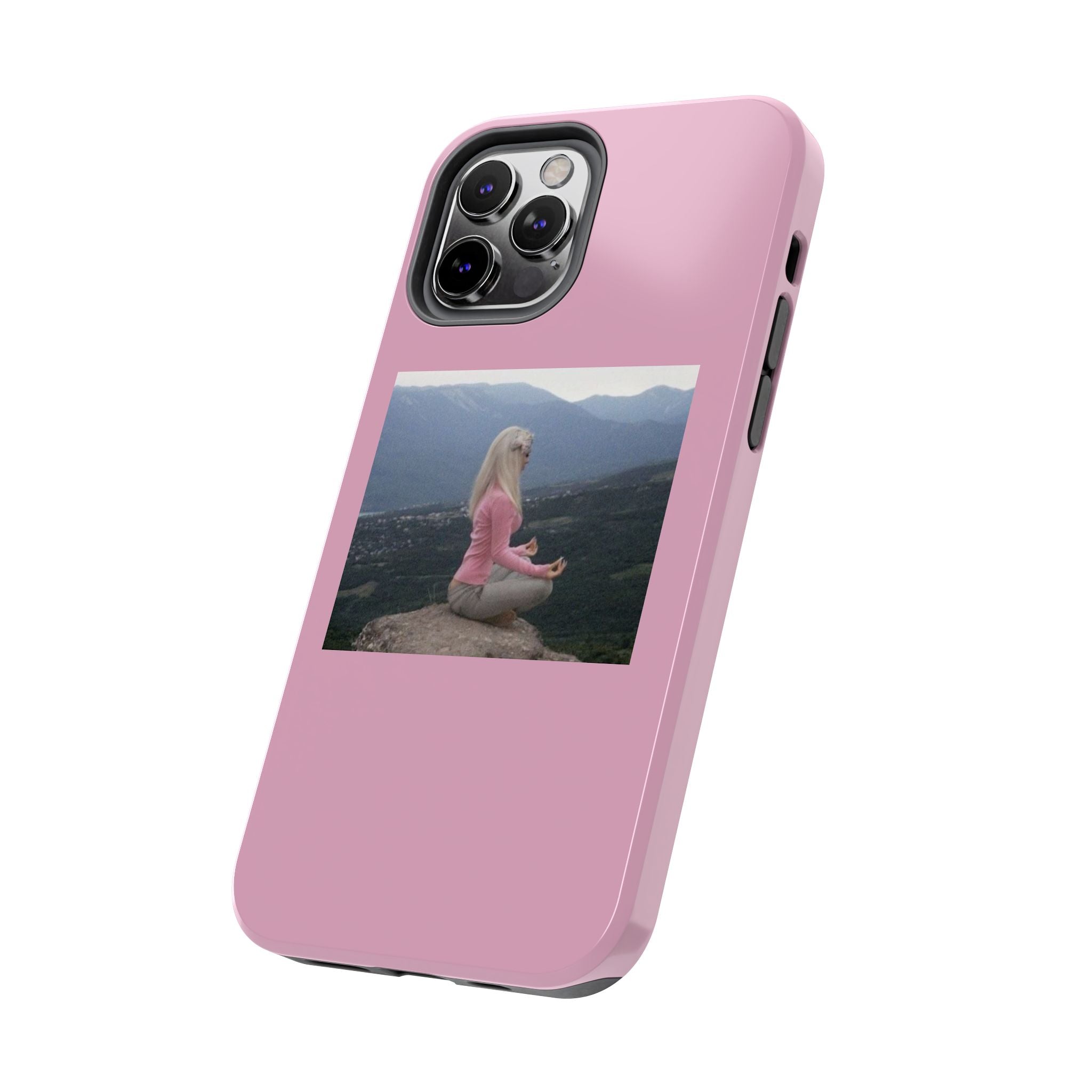 Manifestation Yoga Girl Manifesting Meme Phone Case