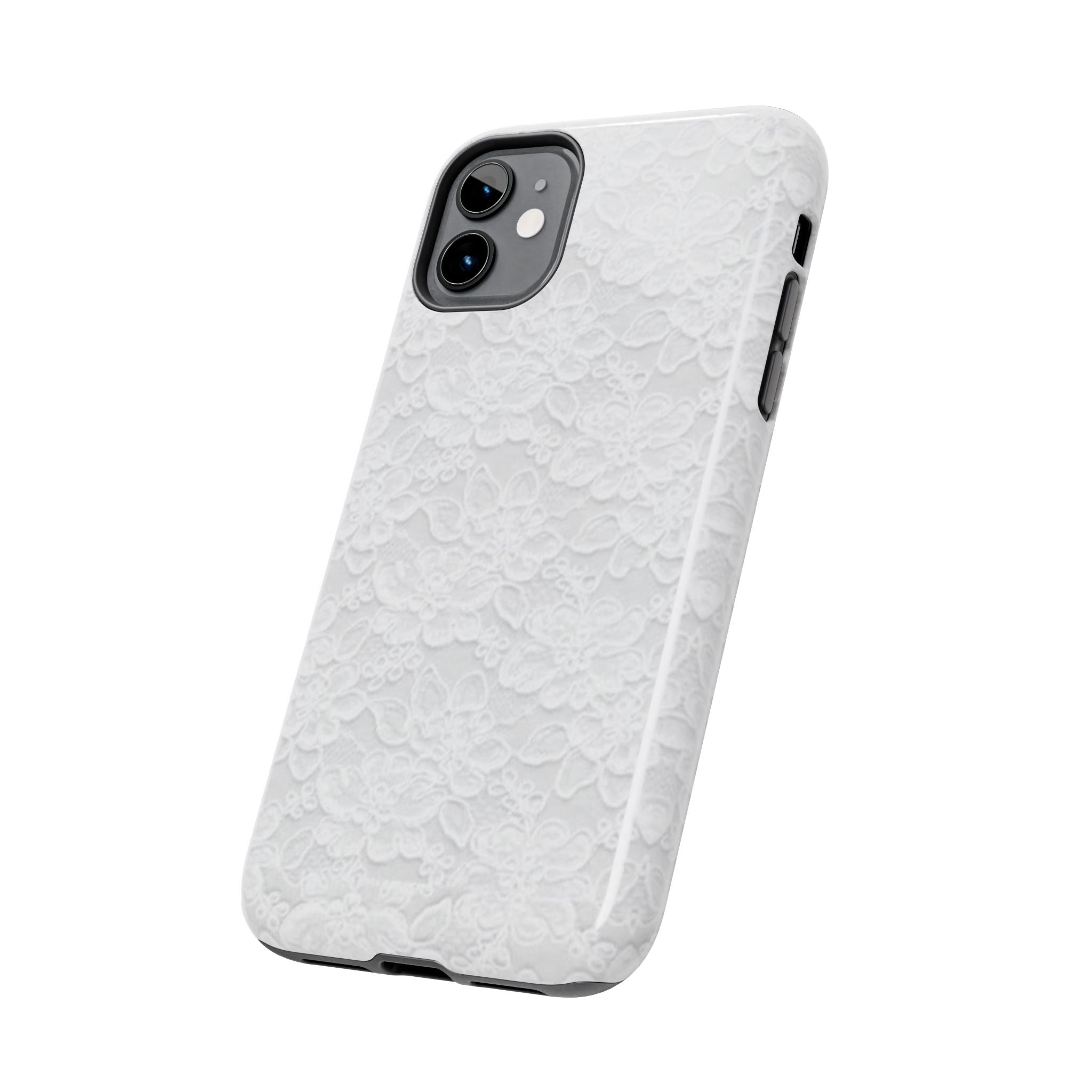 White Lace Coquette Phone Case
