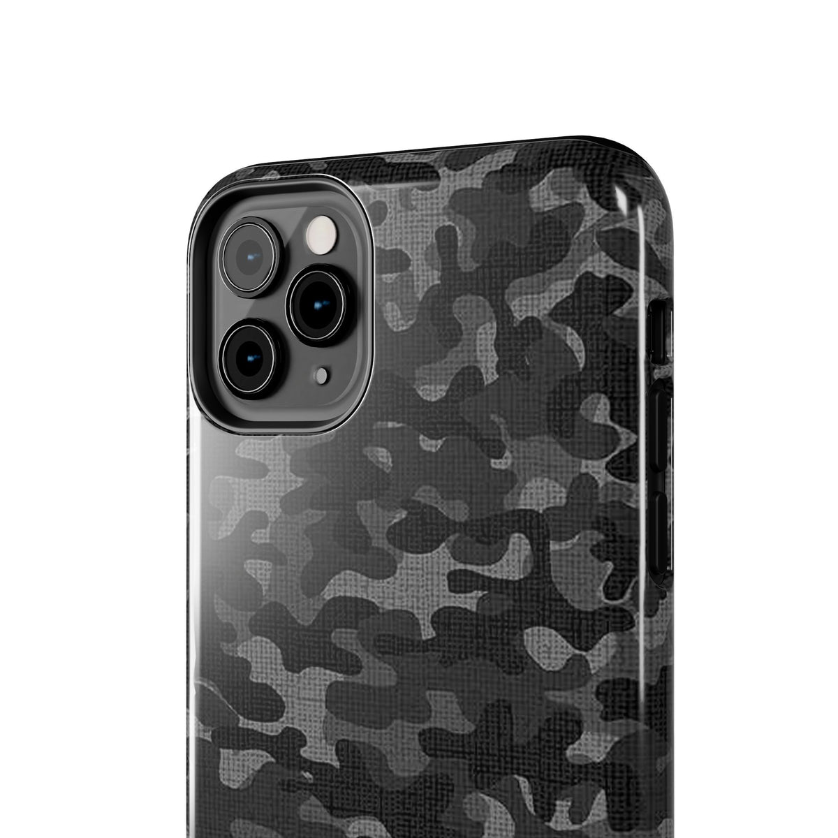 Black Camo Print Phone Case  - Tough Impact-Resistant Cases