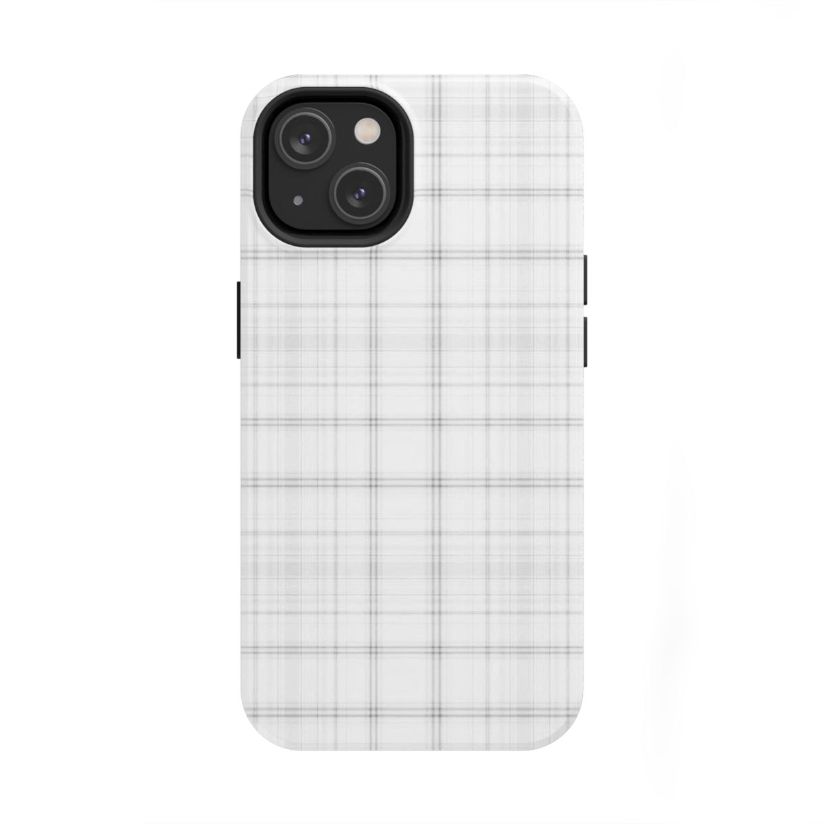 White Gingham Phone Case