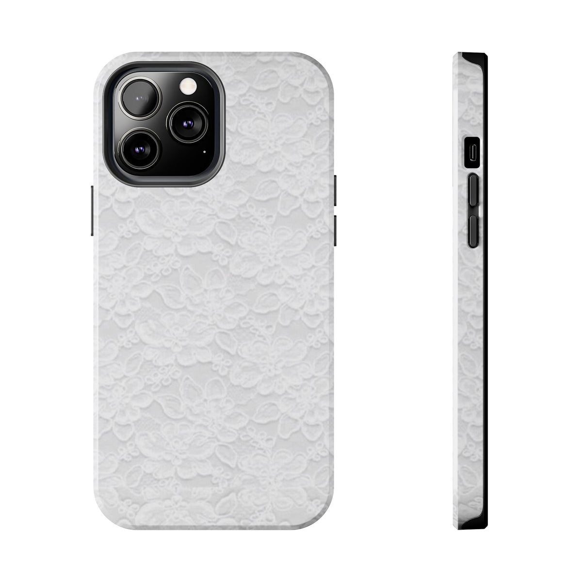 White Lace Coquette Phone Case