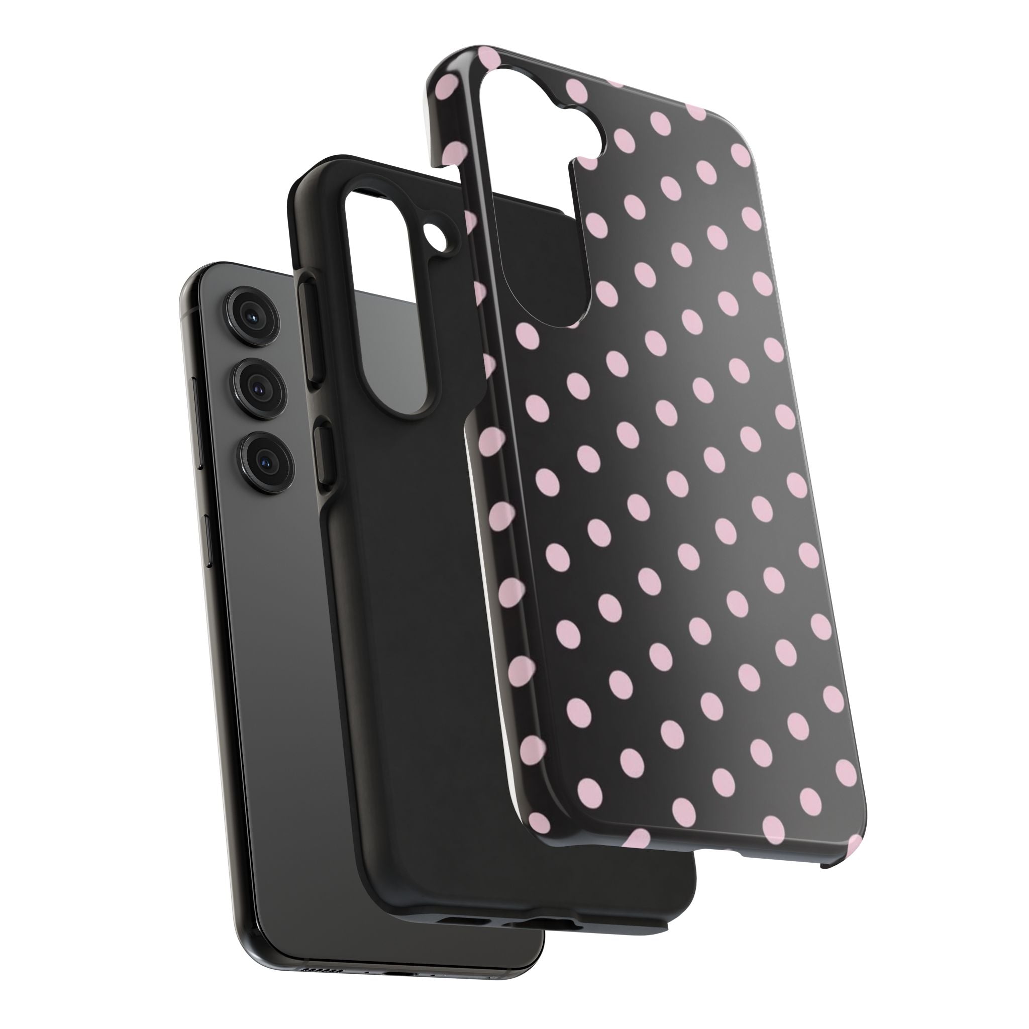 Black and Pink Spots Phone Case