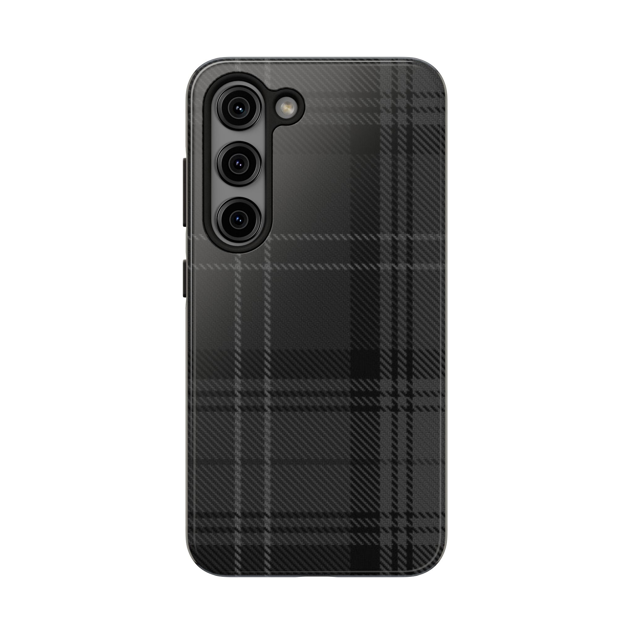 Black Plaid Phone Case  - Tough Impact-Resistant Case