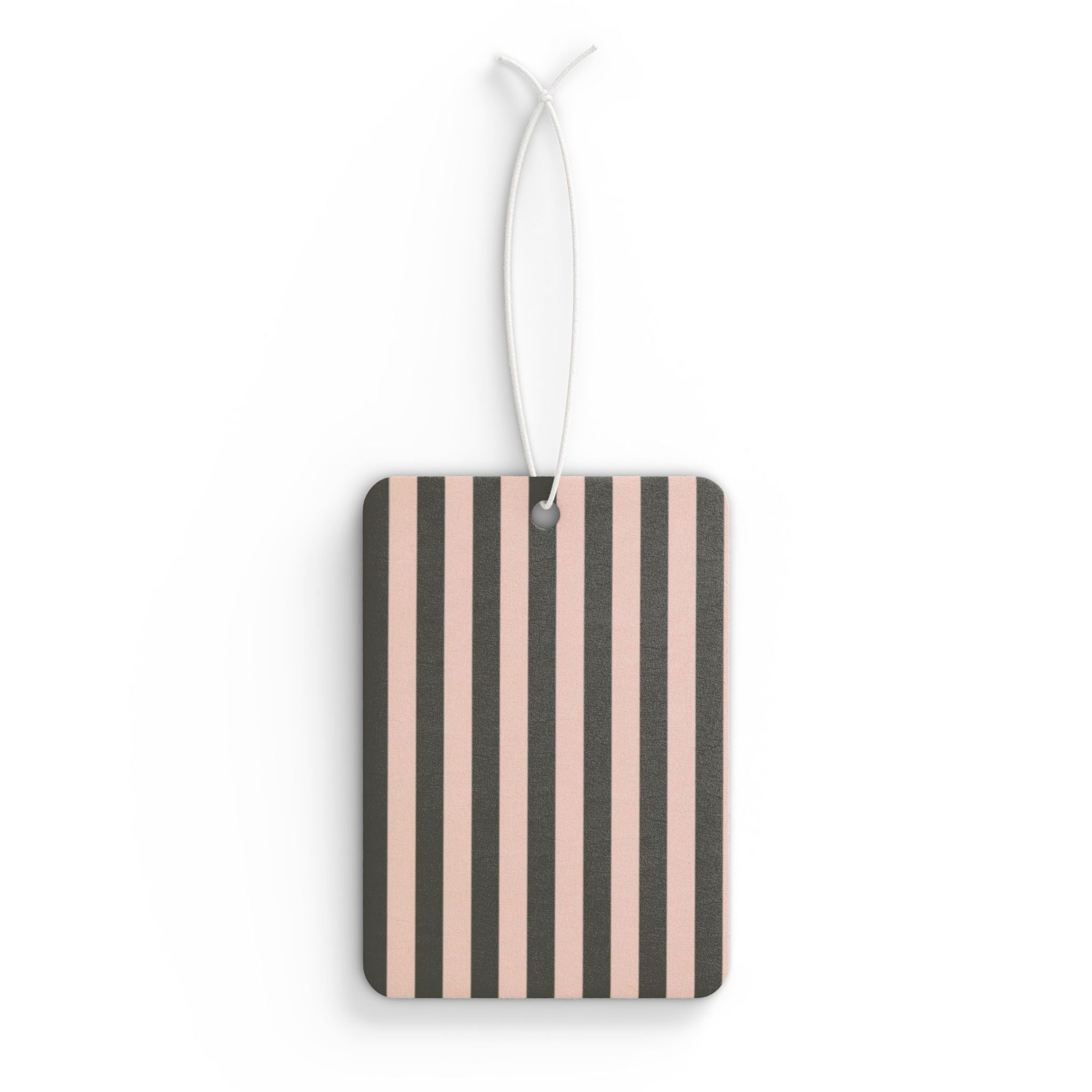 Striped Pink and Black Car Air Freshener