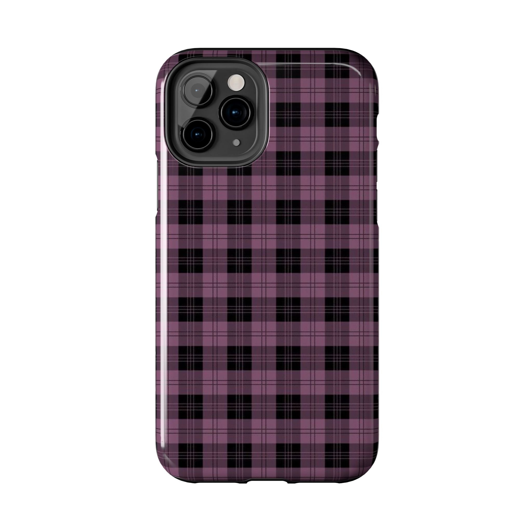 Emo Dark Pink Gingham Plaid Phone Case  - Tough Impact-Resistant Case