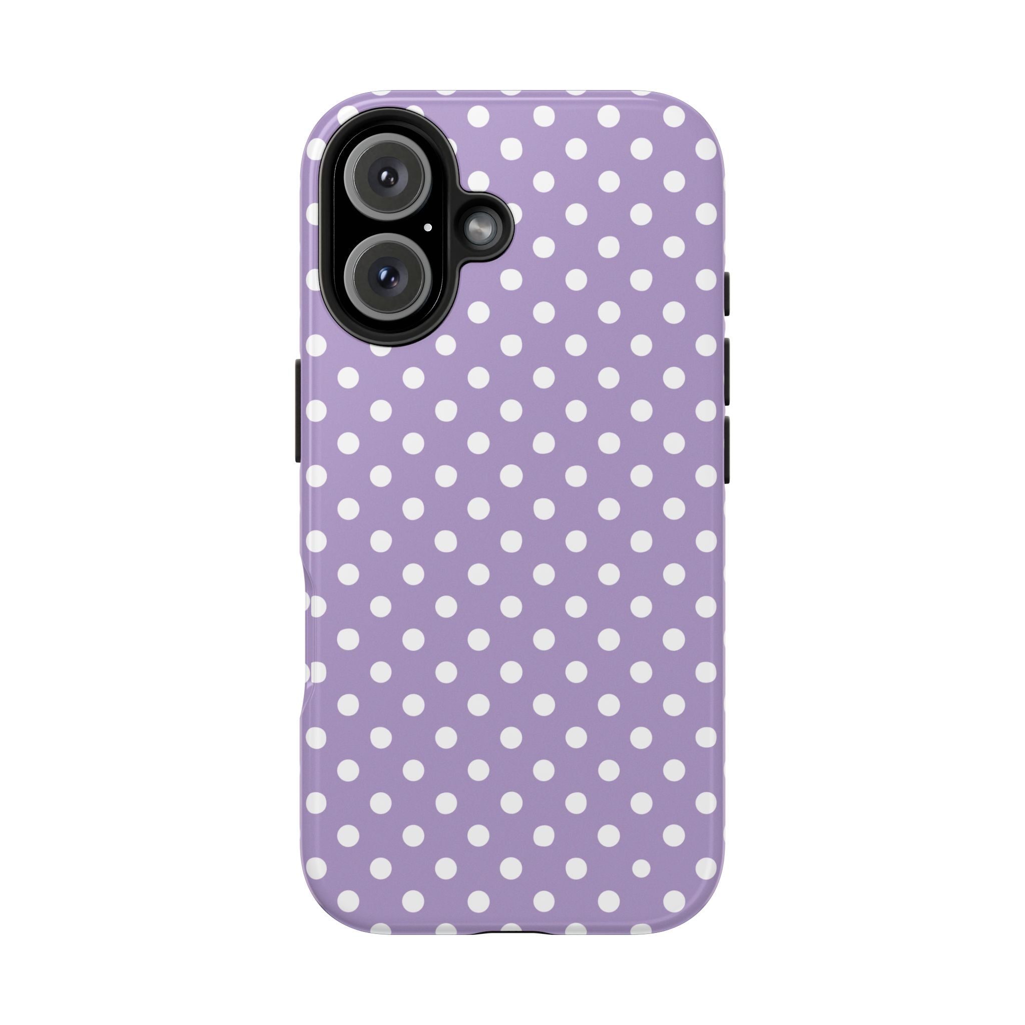Purple Polka Dot Phone Case  - Tough Impact-Resistant Case