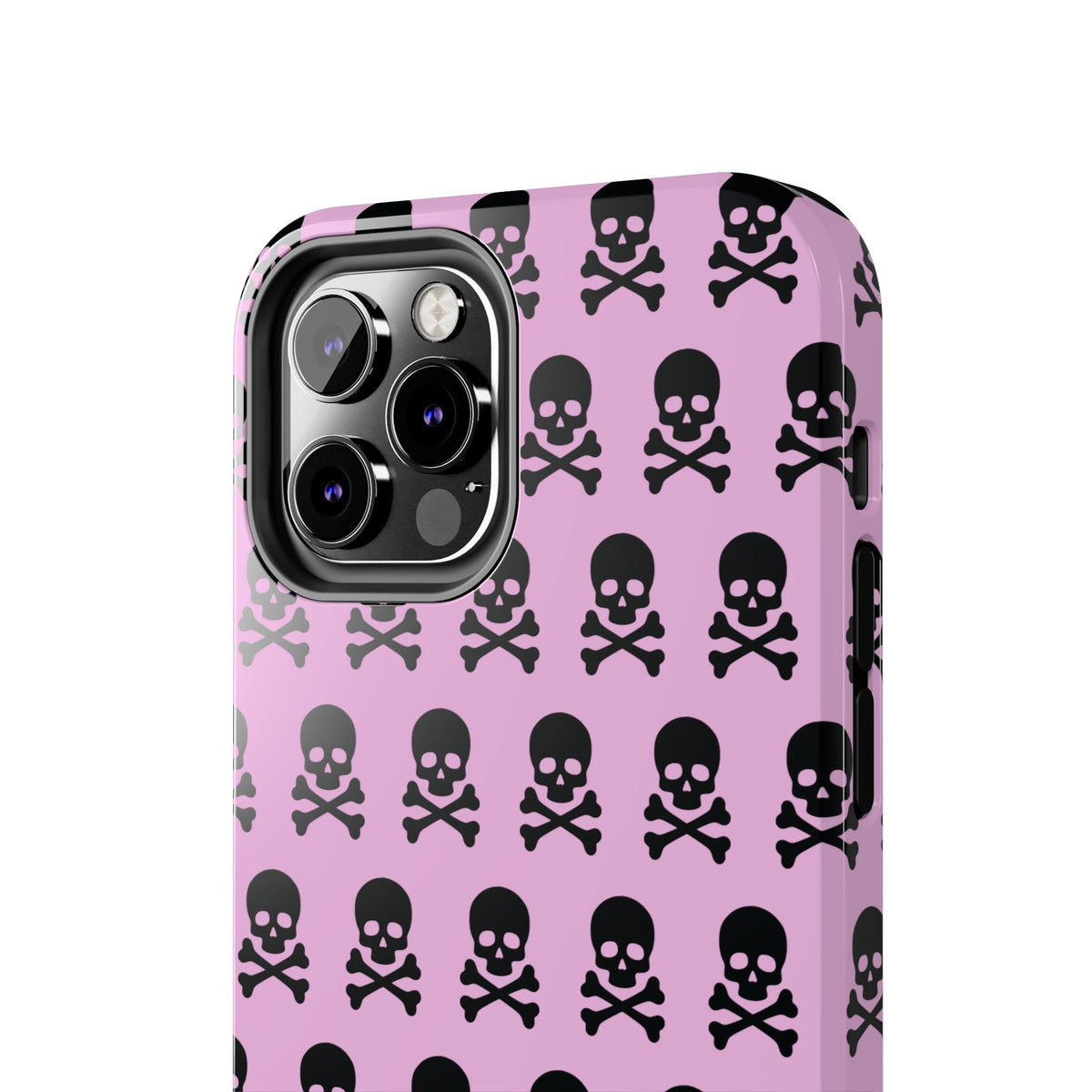 Pink Punk Skull Print Phone Case