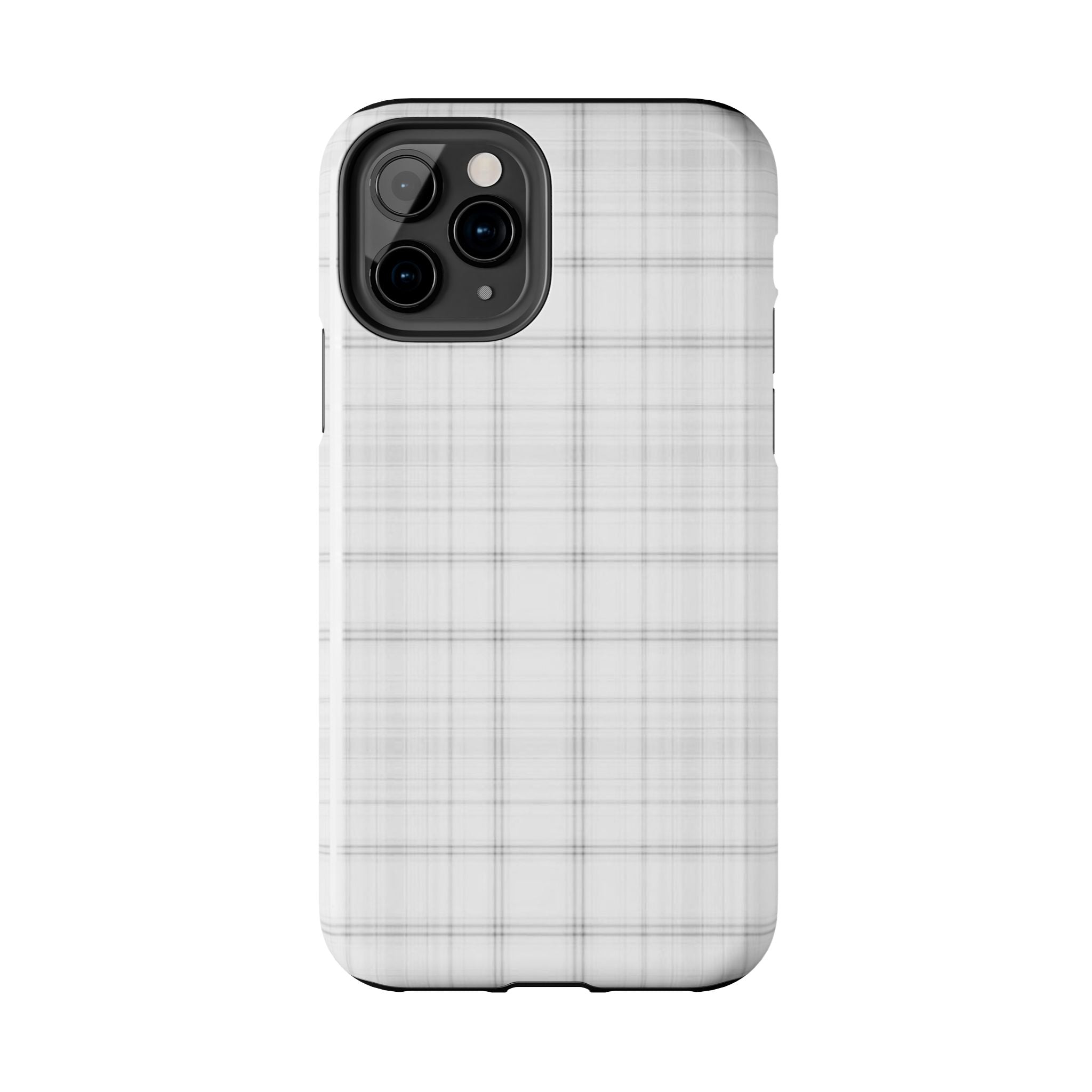 White Gingham Phone Case