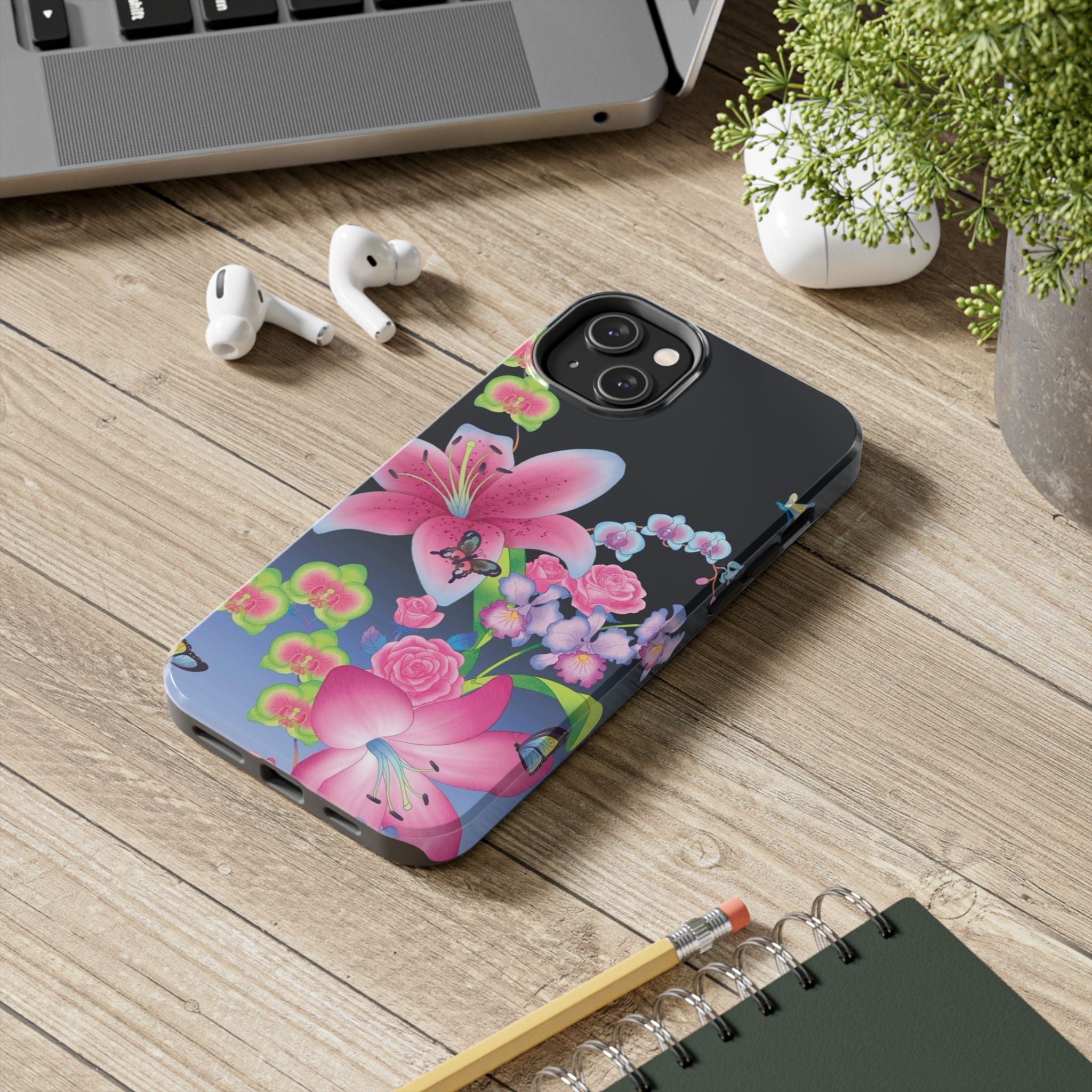 Bright Lily and Orchid  Phone Case