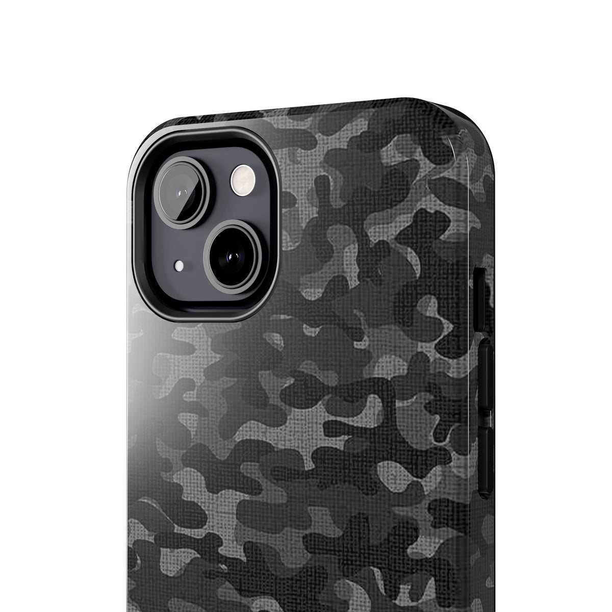 Black Camo Print Phone Case  - Tough Impact-Resistant Cases
