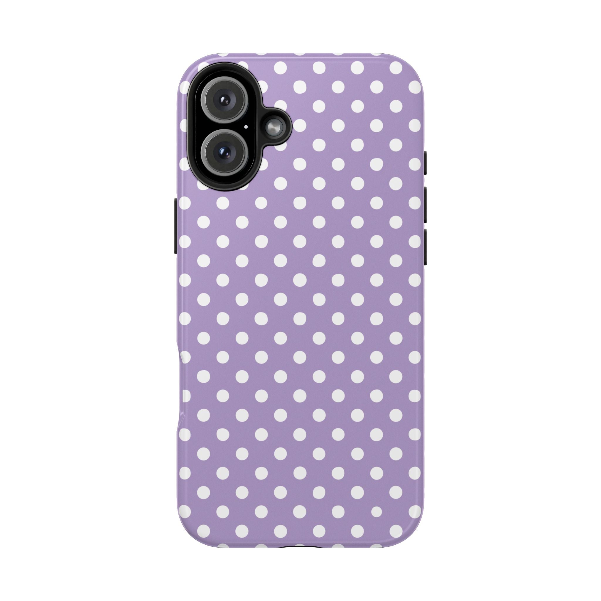 Purple Polka Dot Phone Case  - Tough Impact-Resistant Case