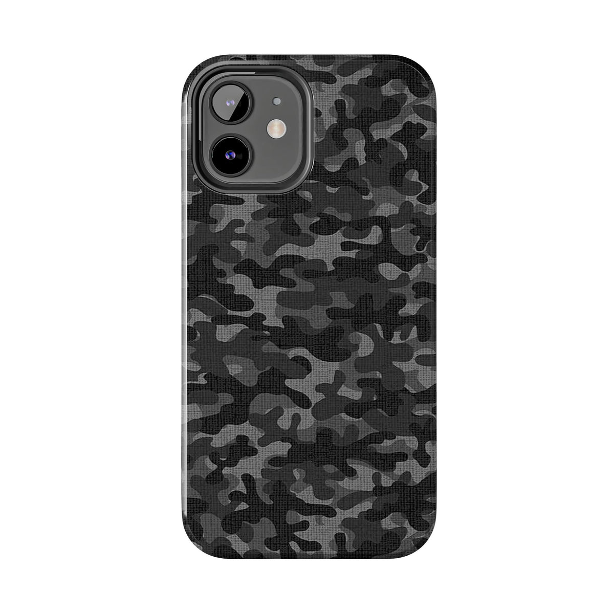 Black Camo Print Phone Case  - Tough Impact-Resistant Cases