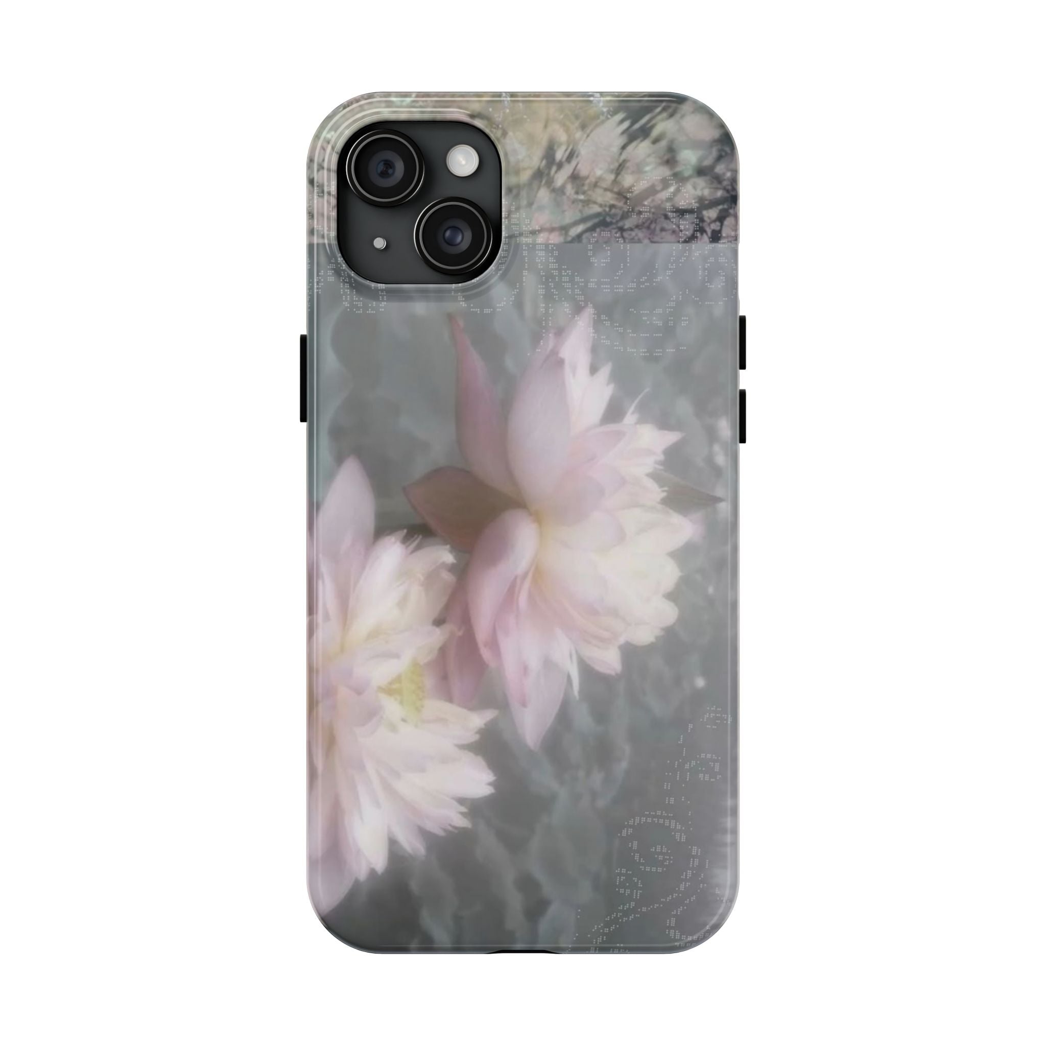 Lotus Flowers Cyber Whimsy Phone Case