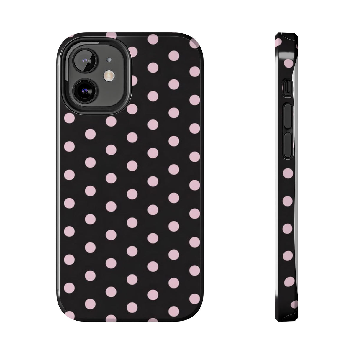 Black and Pink Spots Phone Case