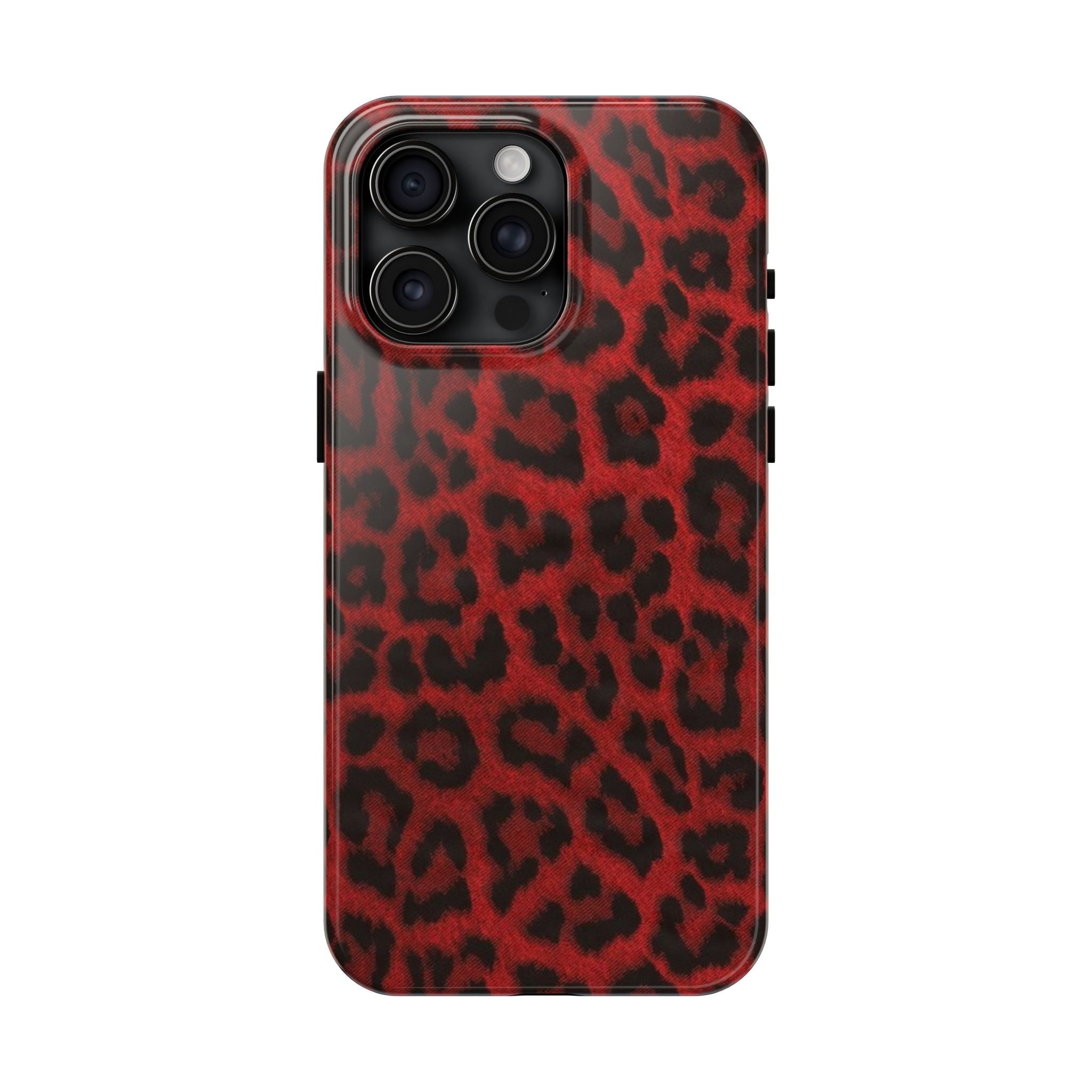 Red Cheetah Leopard Phone Case  - Tough Impact-Resistant Case