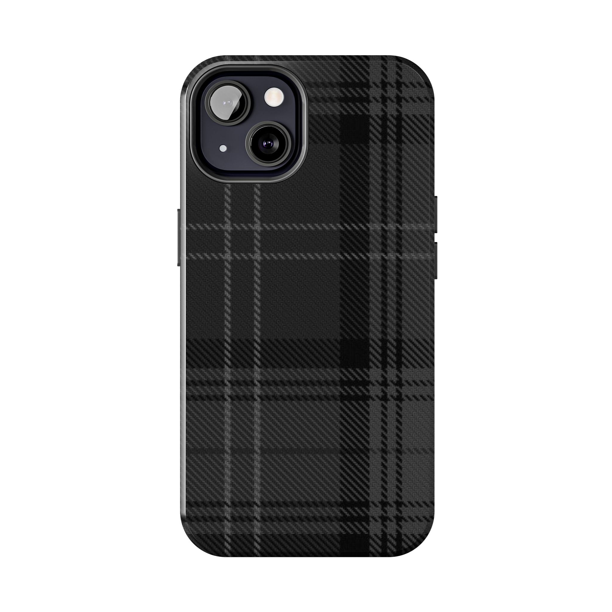 Black Plaid Phone Case  - Tough Impact-Resistant Case