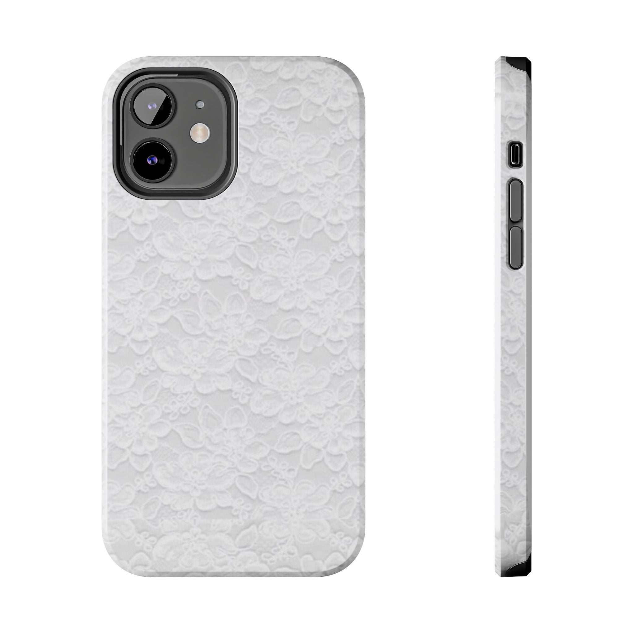 White Lace Coquette Phone Case