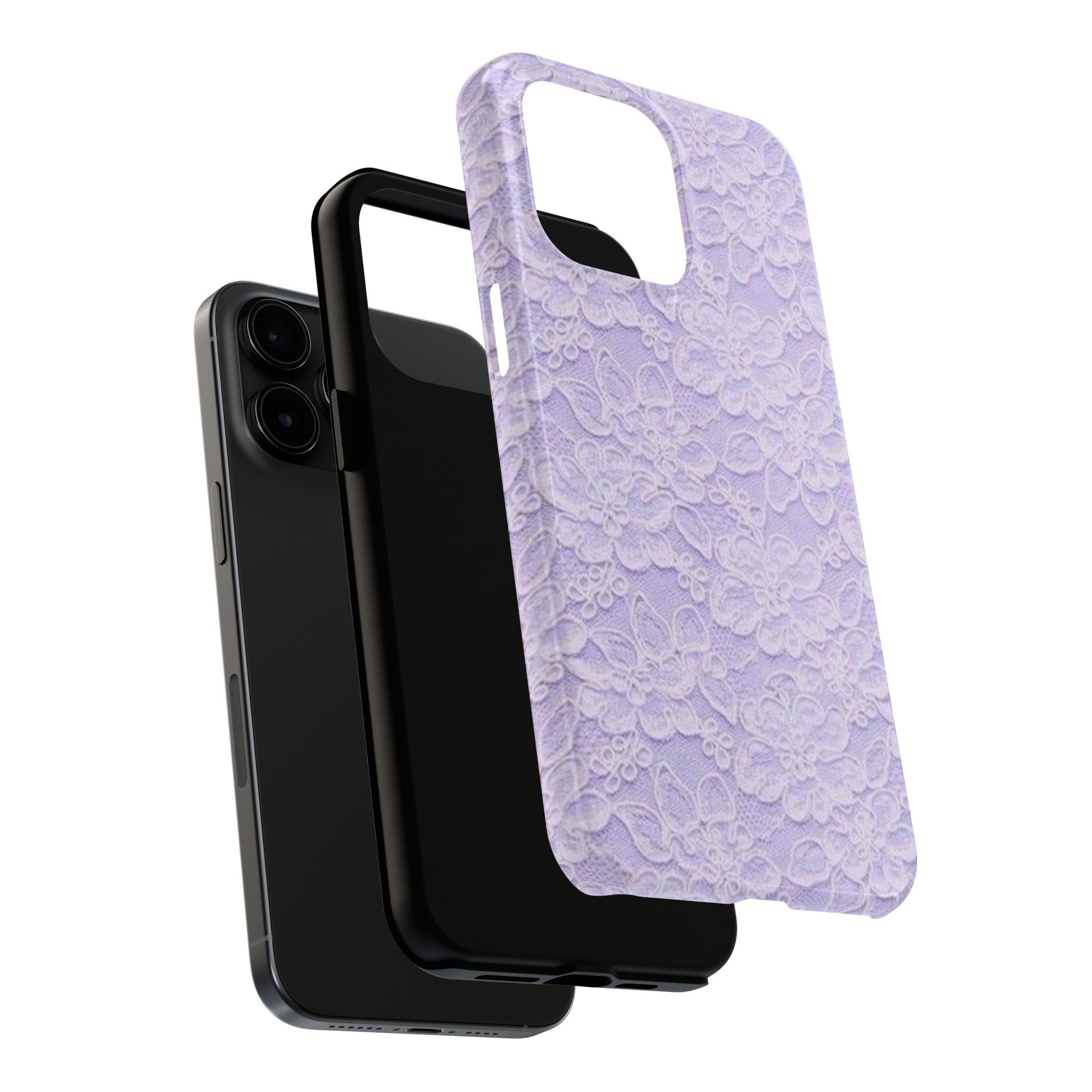 Purple Lace Cute Coquette Phone Case