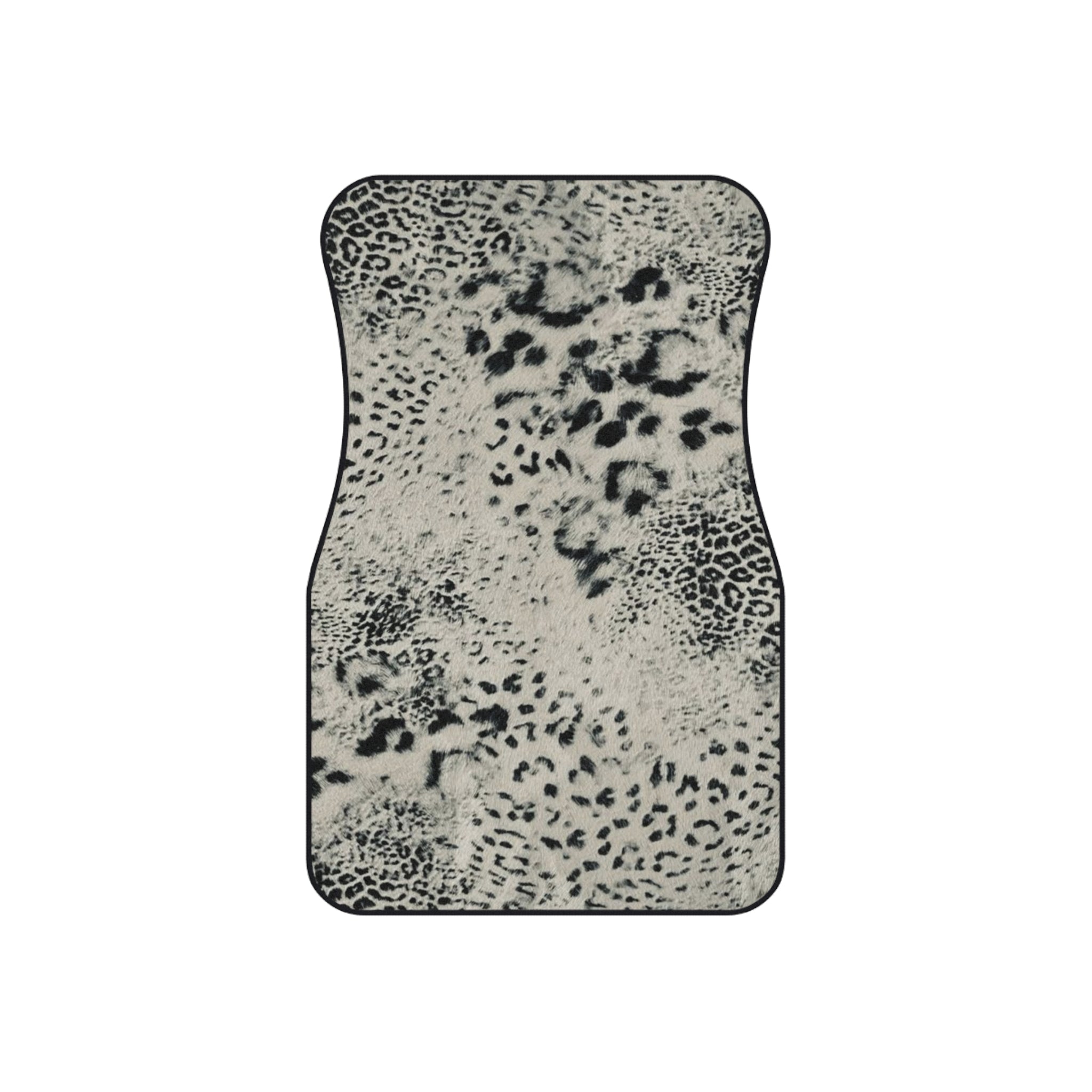 Neutral Leopard Cheetah Car Mats - Front Floor Mats Set of 2