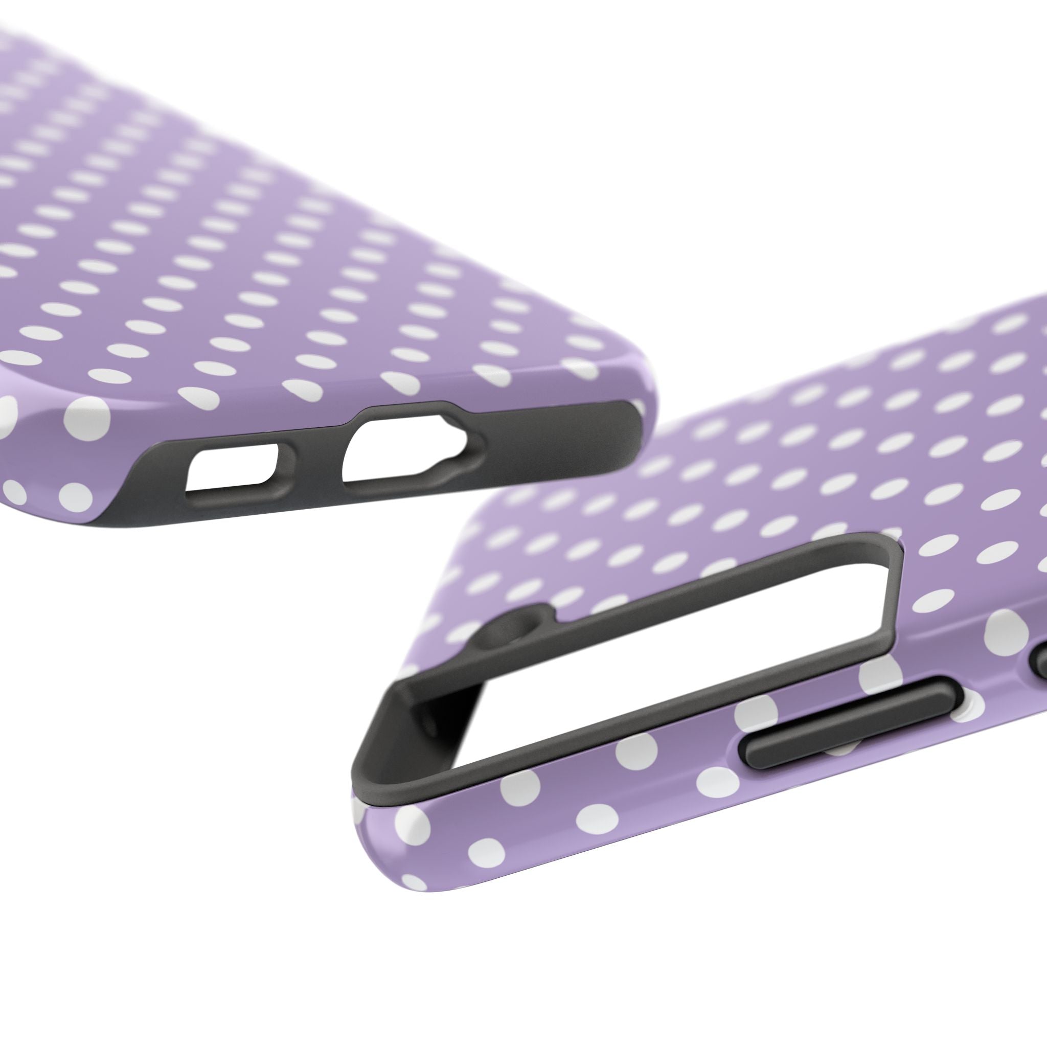 Purple Polka Dot Phone Case  - Tough Impact-Resistant Case