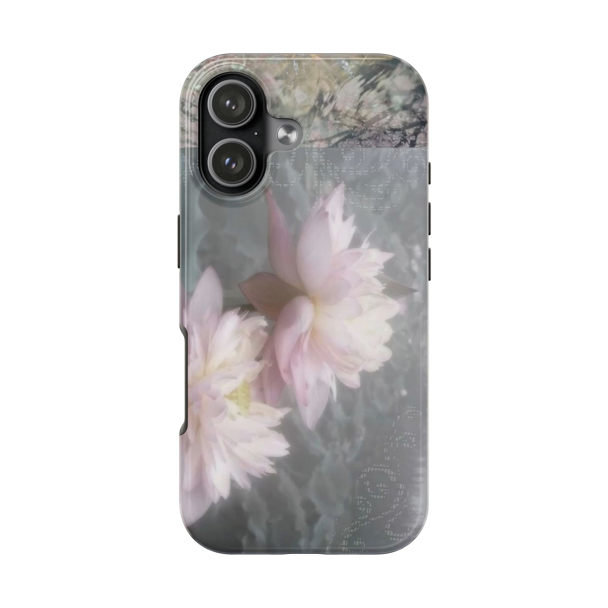 Lotus Flowers Cyber Whimsy Phone Case
