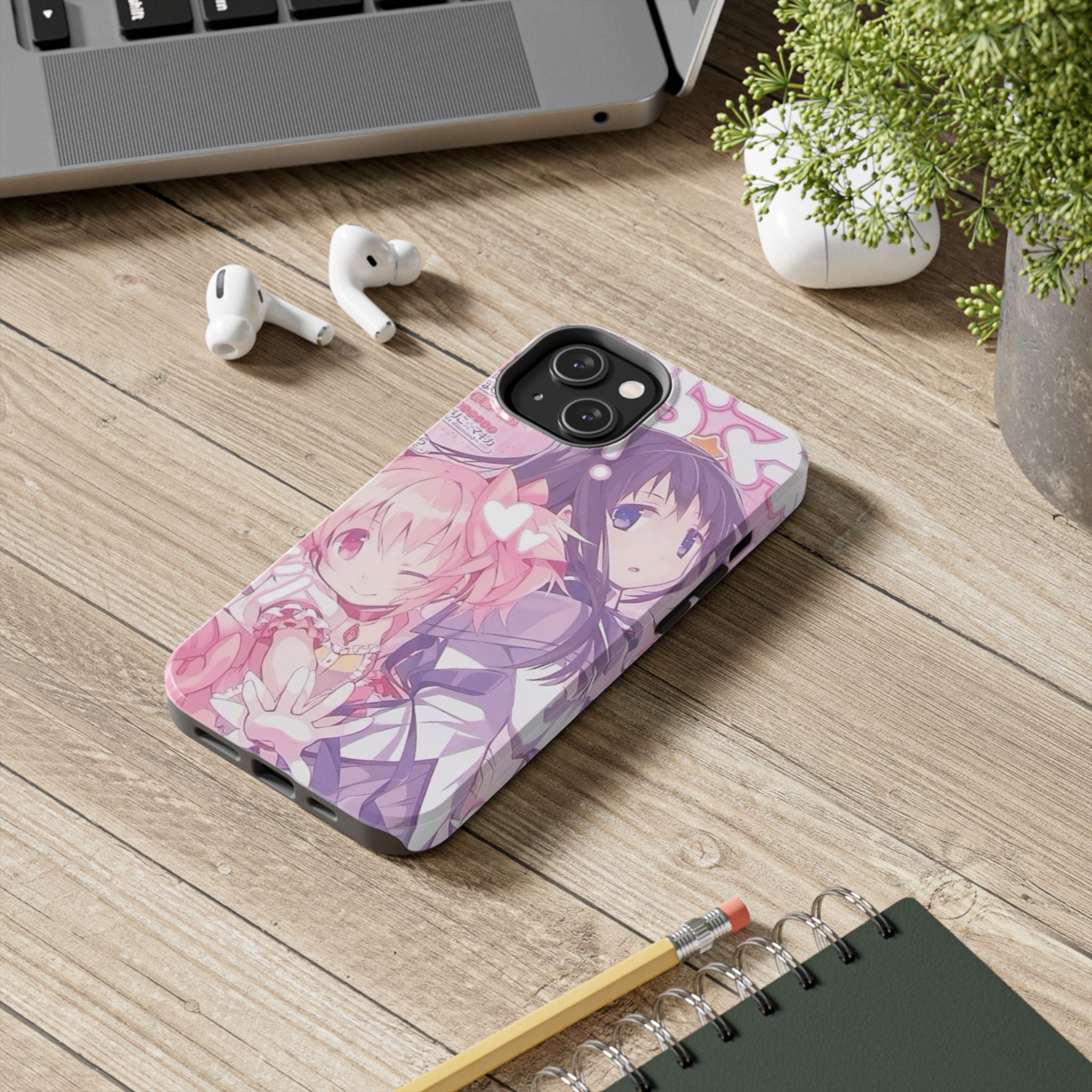 Cute Pink and Purple Anime Phone Case