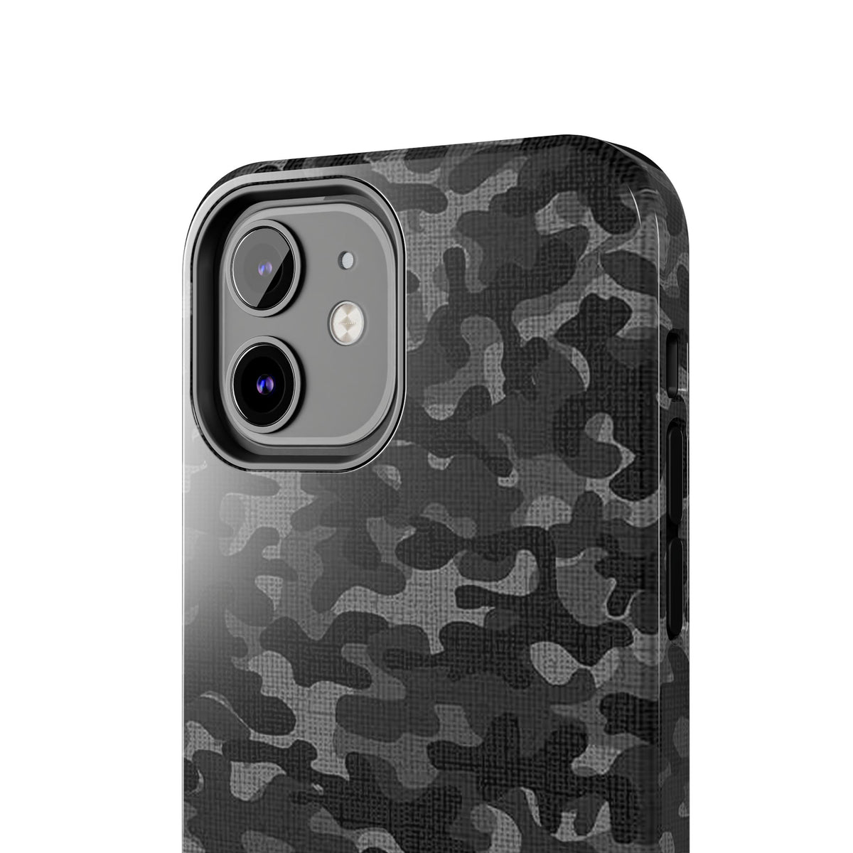 Black Camo Print Phone Case  - Tough Impact-Resistant Cases