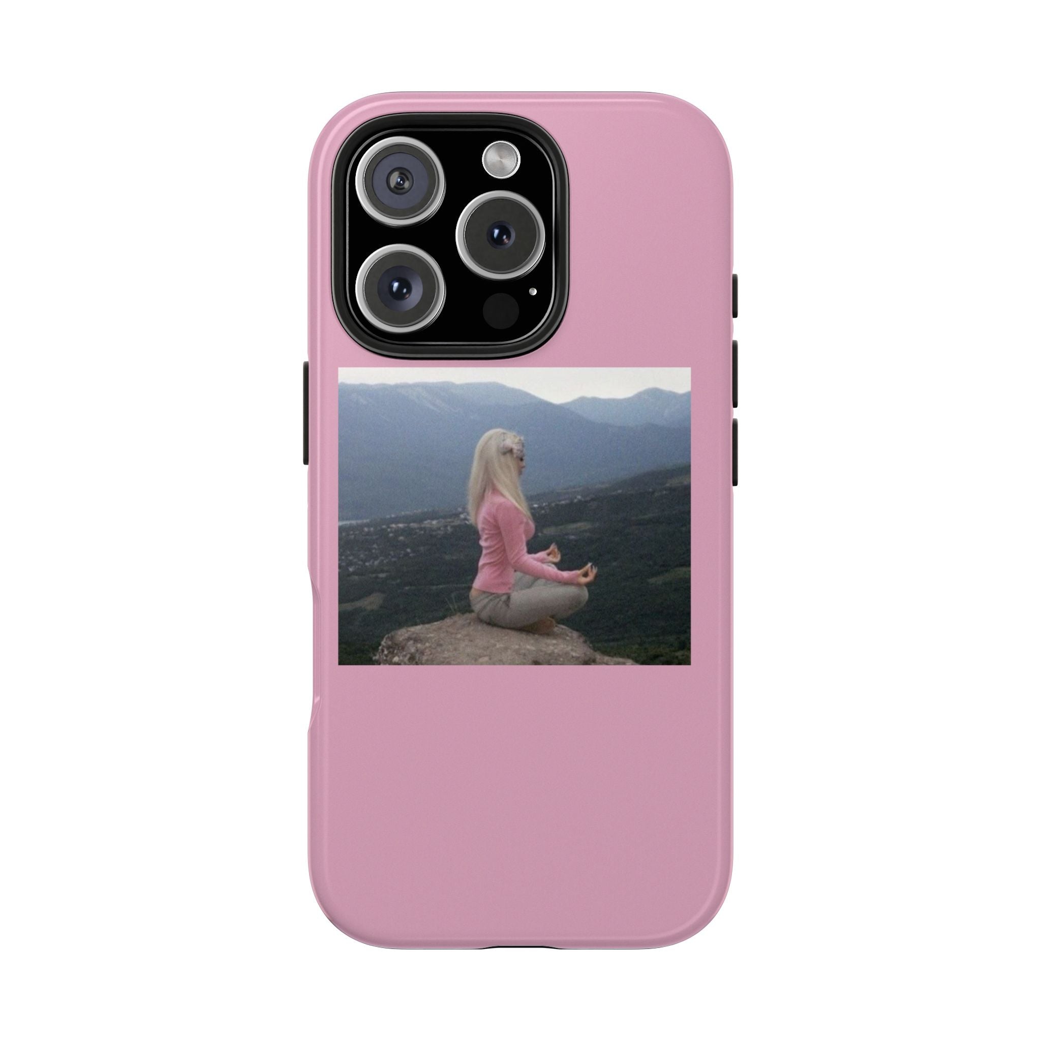 Manifestation Yoga Girl Manifesting Meme Phone Case