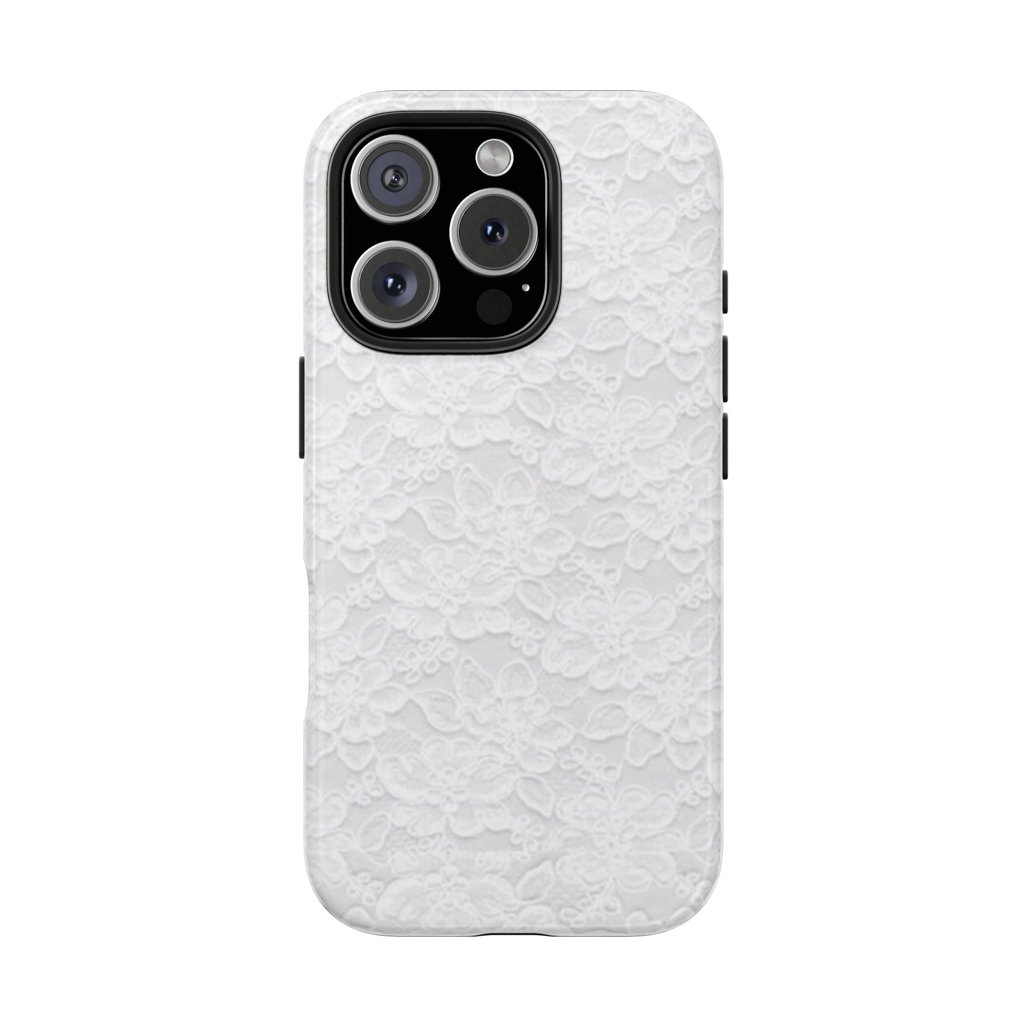 White Lace Coquette Phone Case
