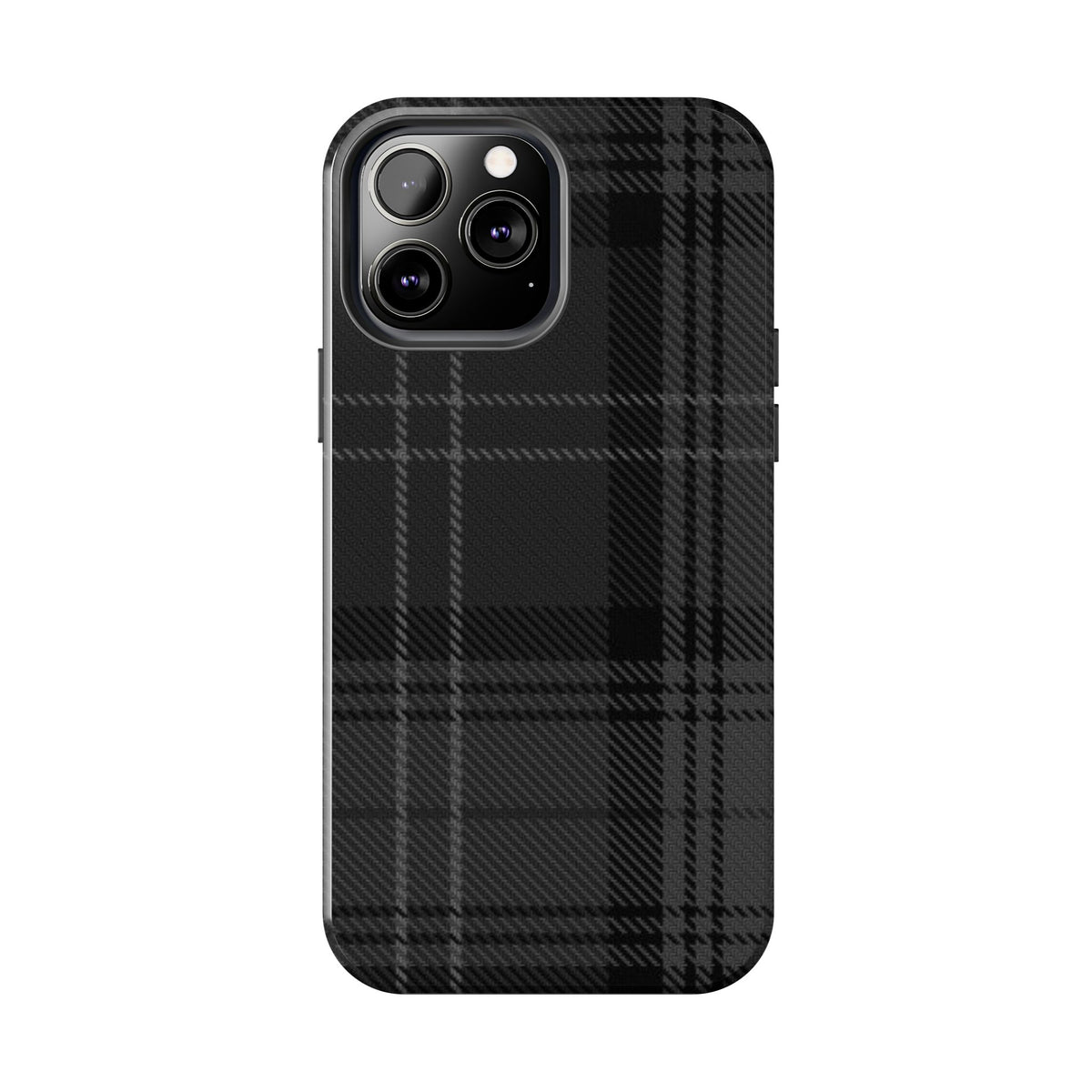 Black Plaid Gingham Phone Case