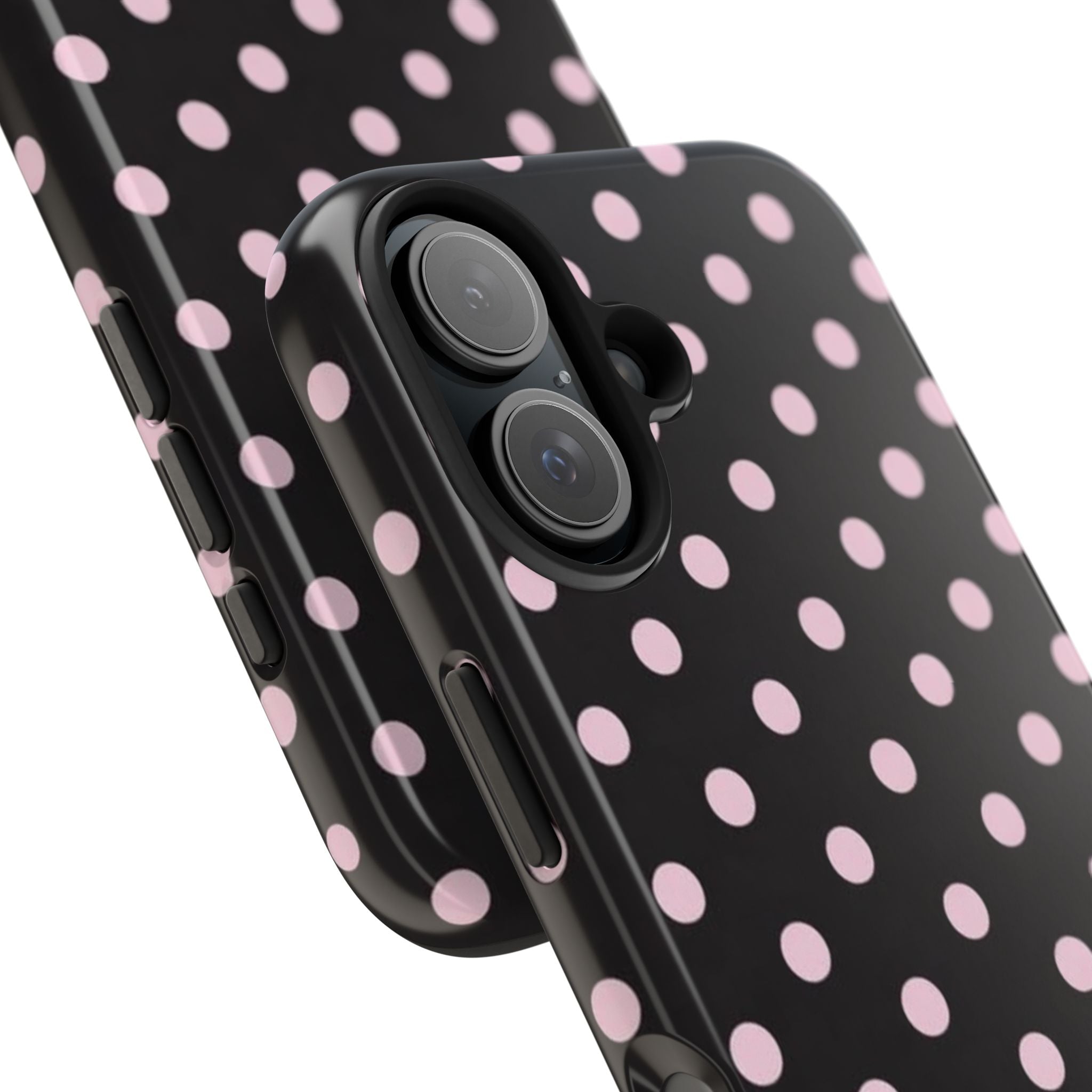 Black and Pink Spots Phone Case