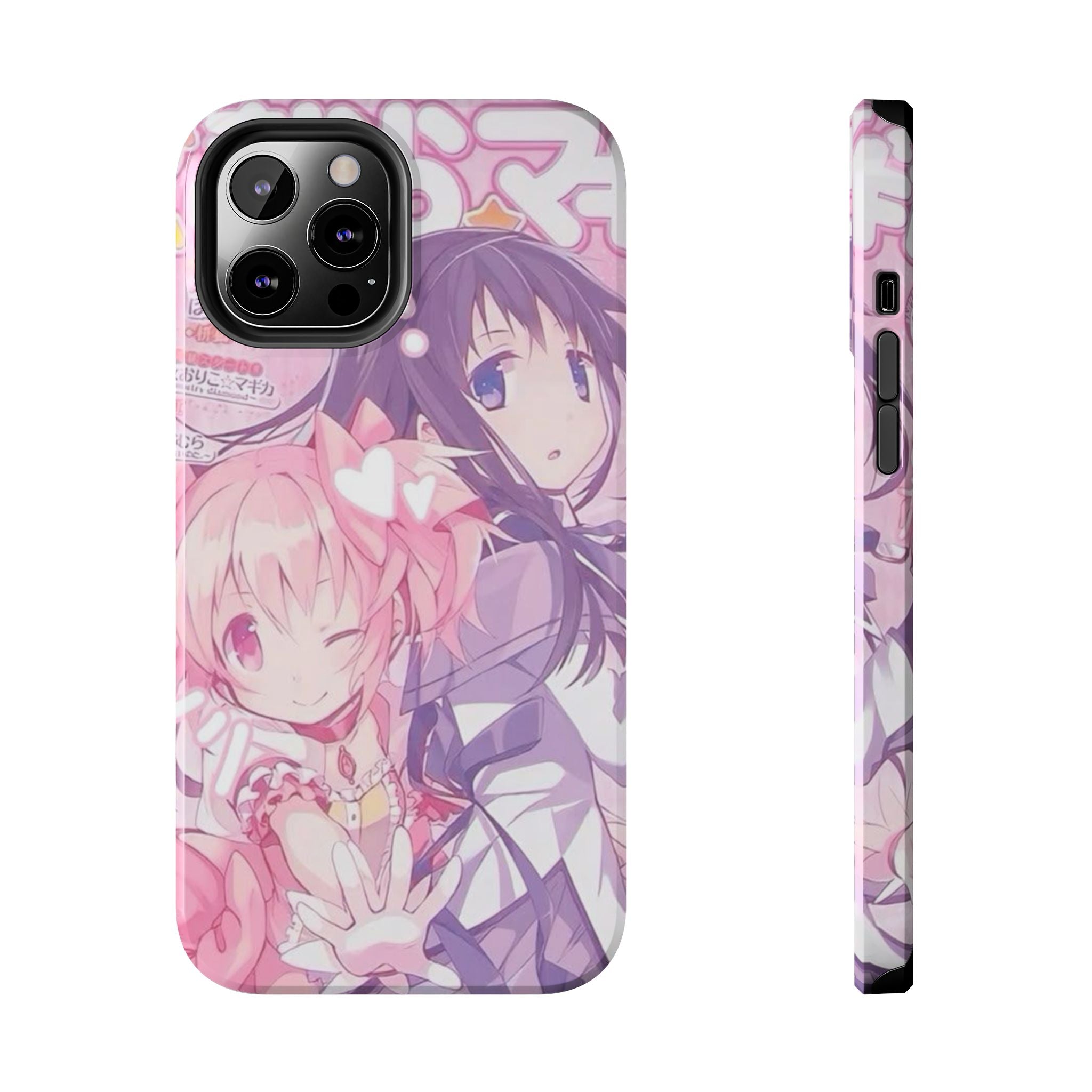 Cute Pink and Purple Anime Phone Case