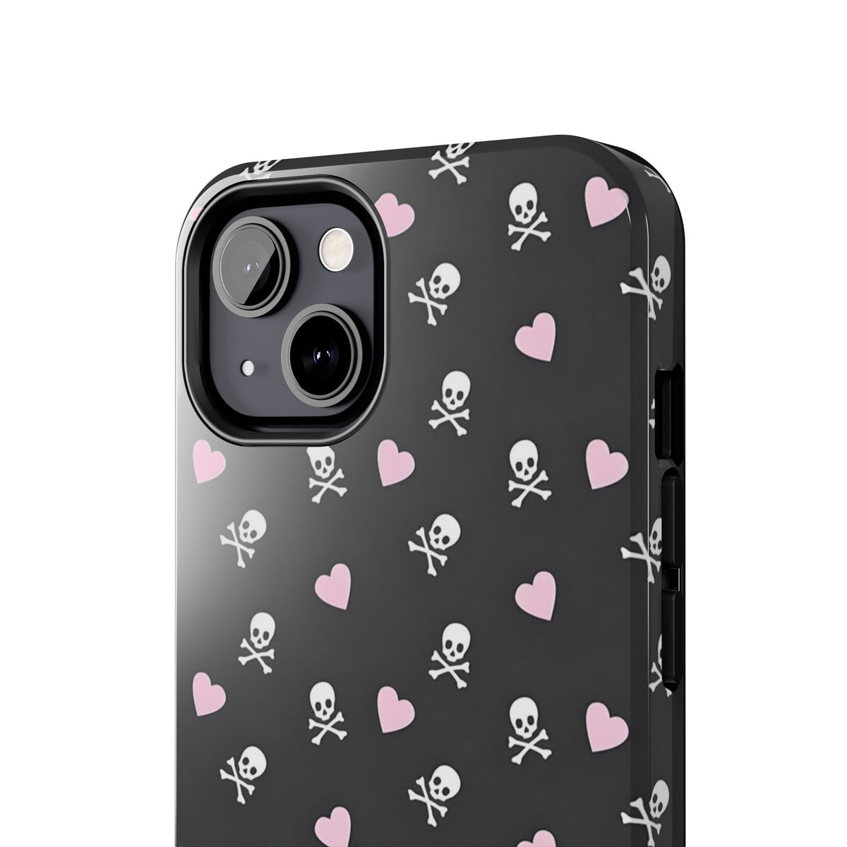 Cute Skulls and Hearts Phone Case  - Tough Impact-Resistant Case