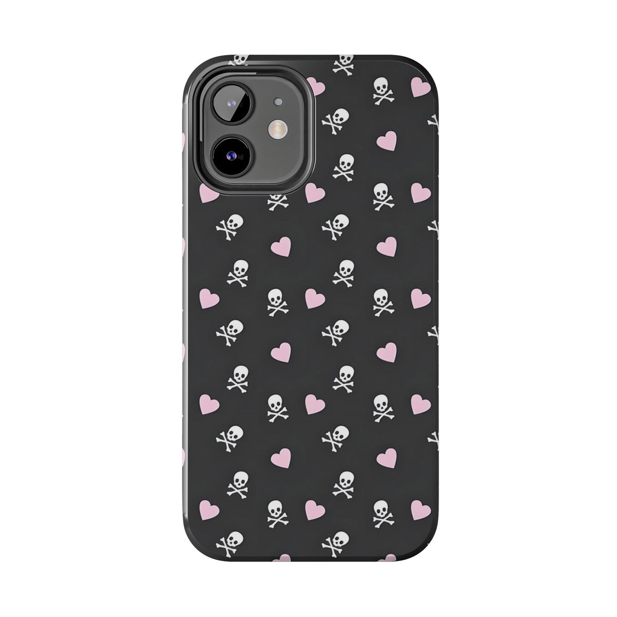 Cute Skulls and Hearts Phone Case  - Tough Impact-Resistant Case