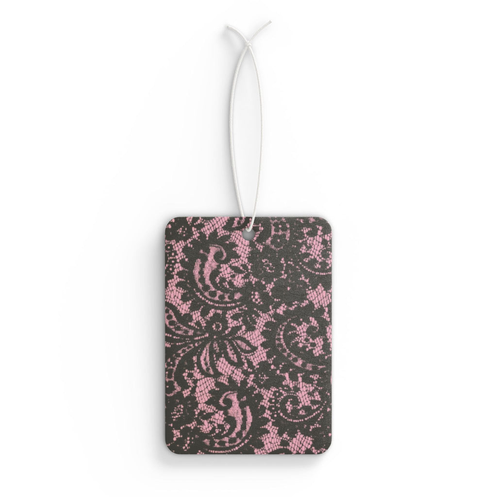 Lace Pink and Black Car Air Freshener