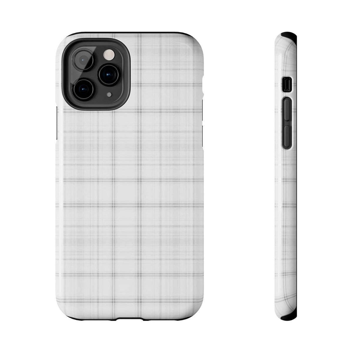 White Gingham Phone Case