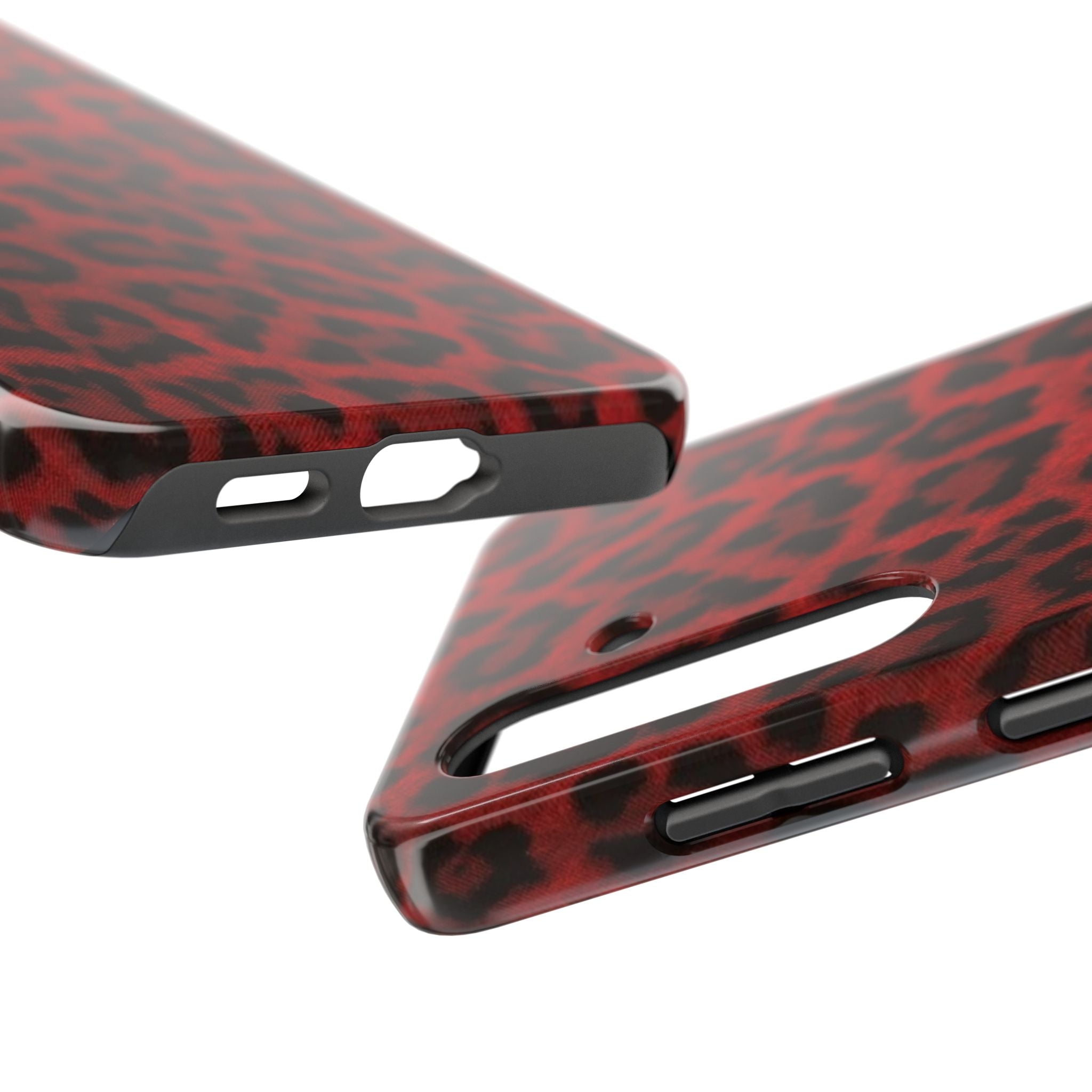 Red Cheetah Leopard Phone Case  - Tough Impact-Resistant Case