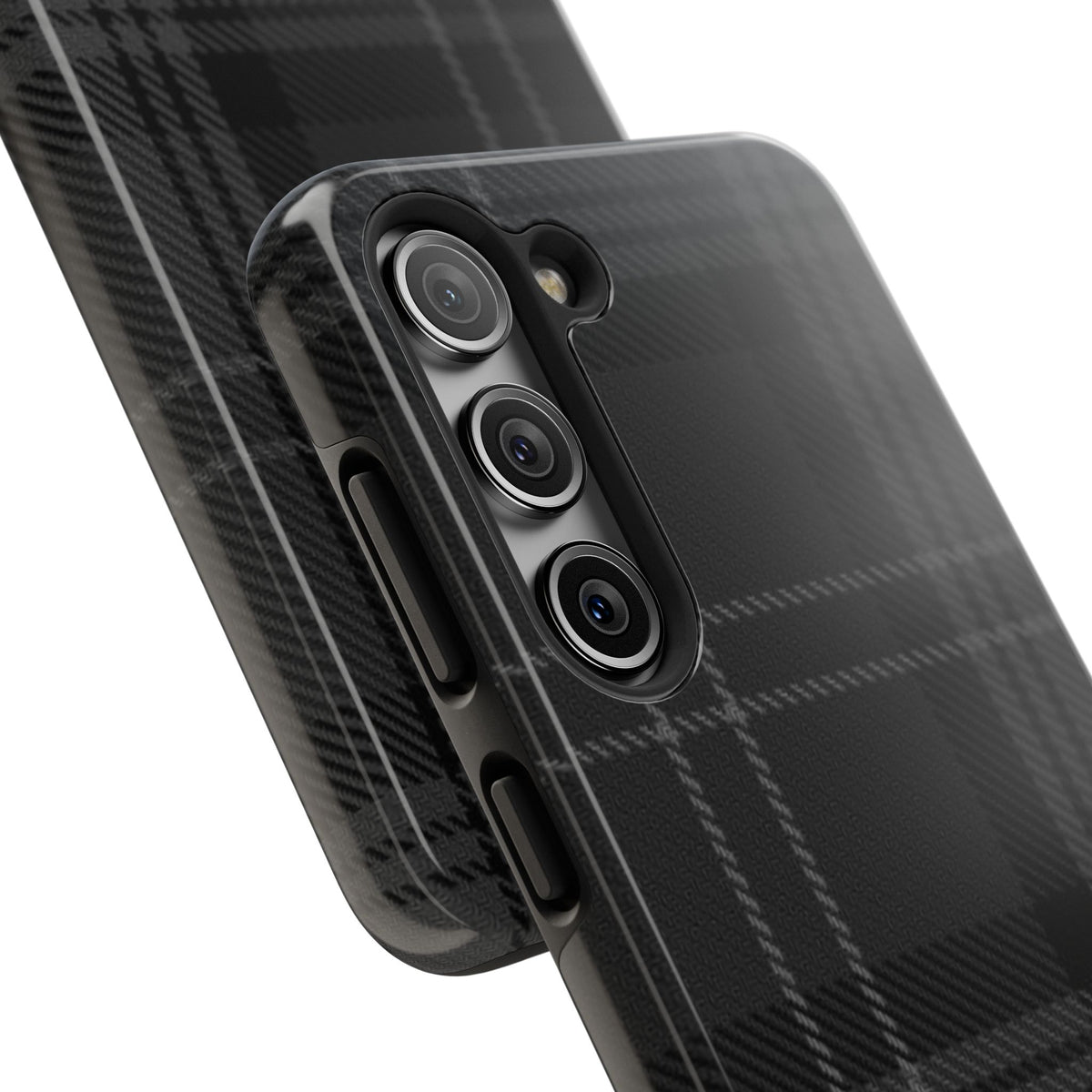 Black Plaid Gingham Phone Case