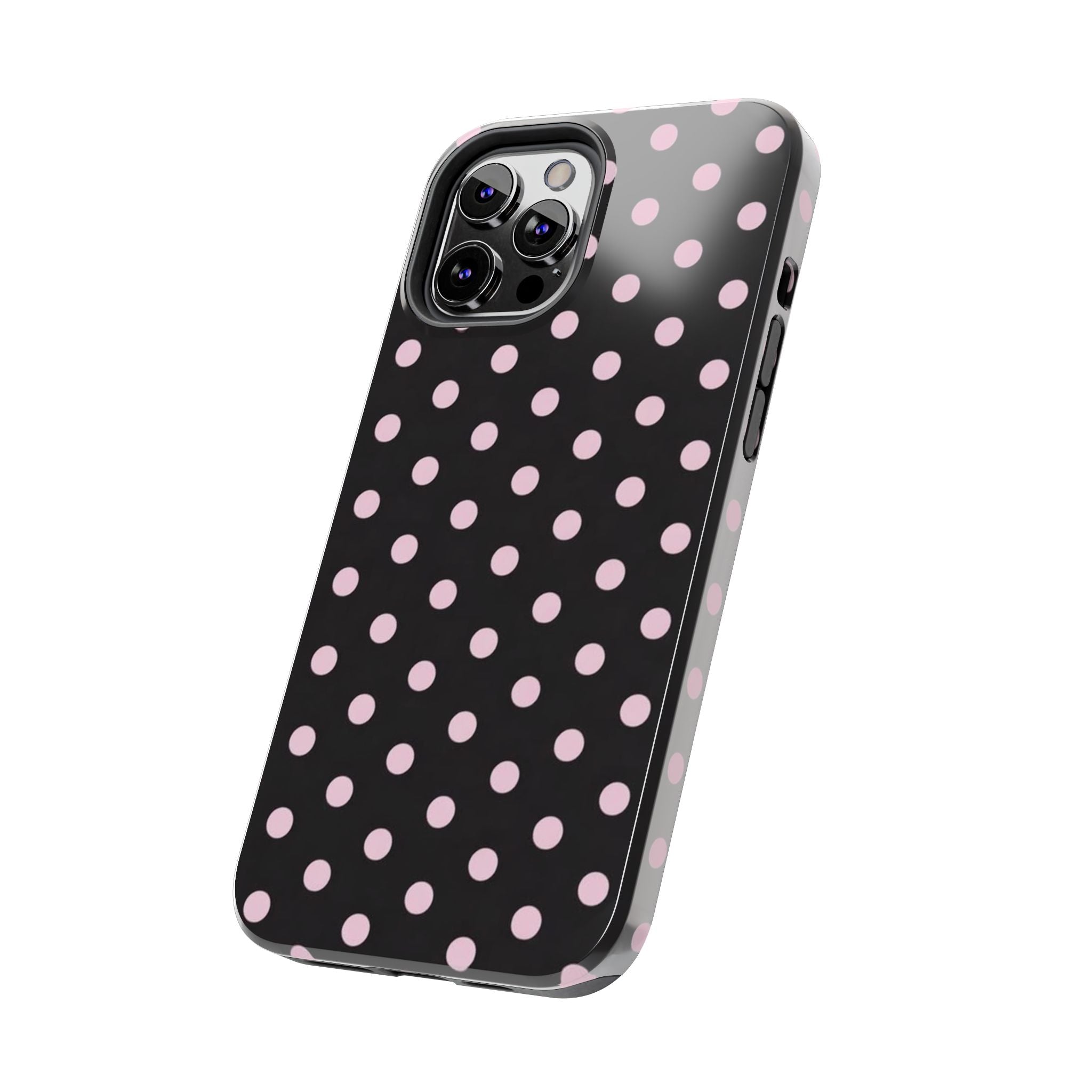 Black and Pink Spots Phone Case