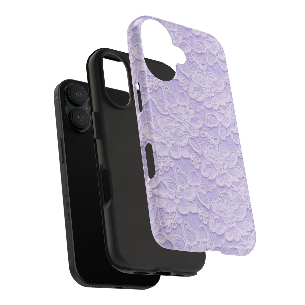 Purple Lace Cute Coquette Phone Case