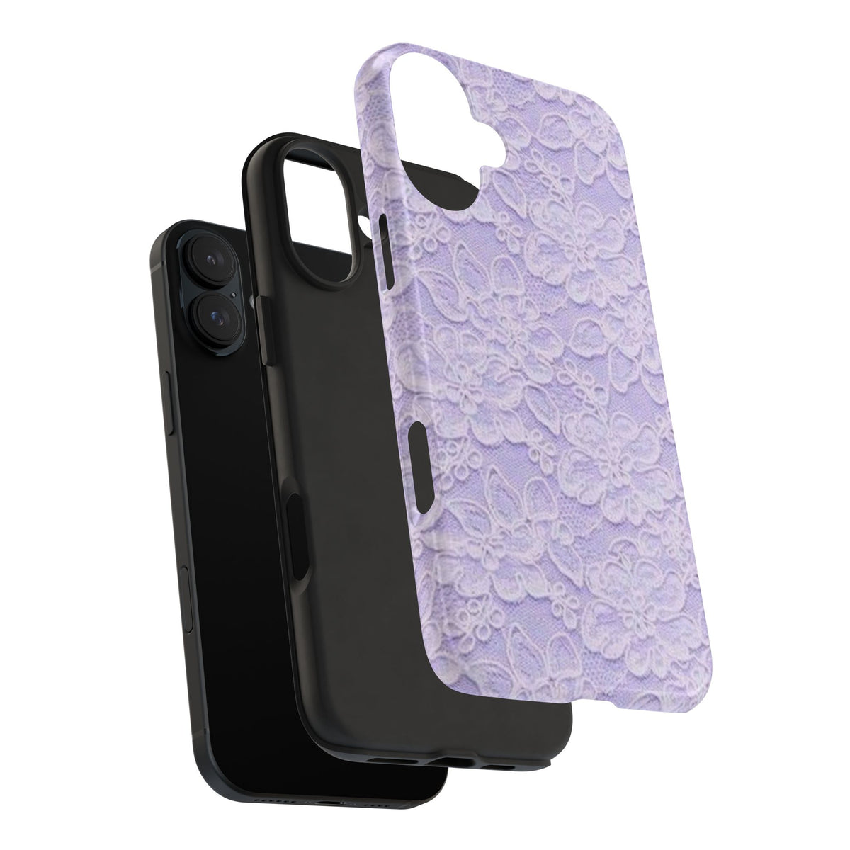 Purple Lace Cute Coquette Phone Case