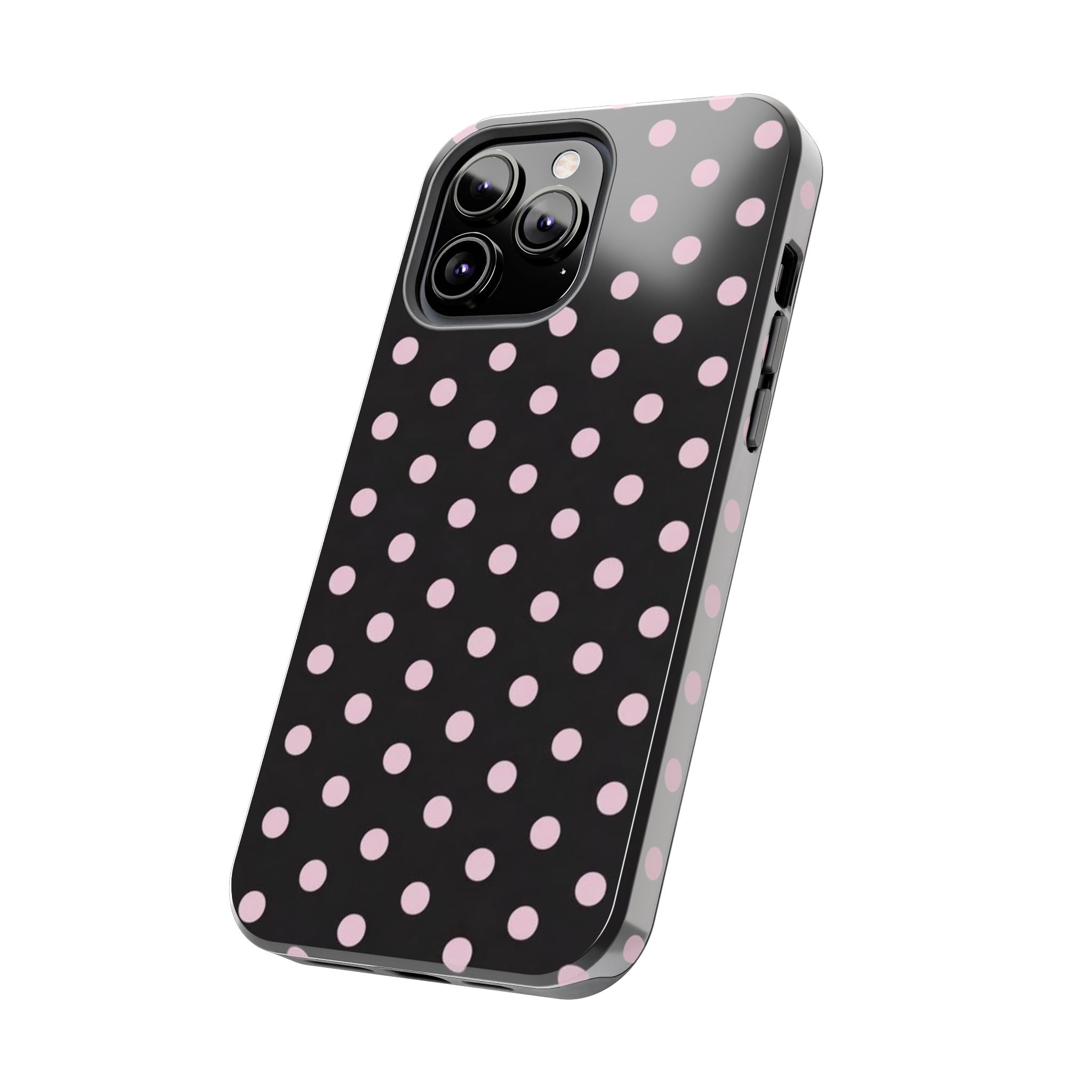 Black and Pink Spots Phone Case