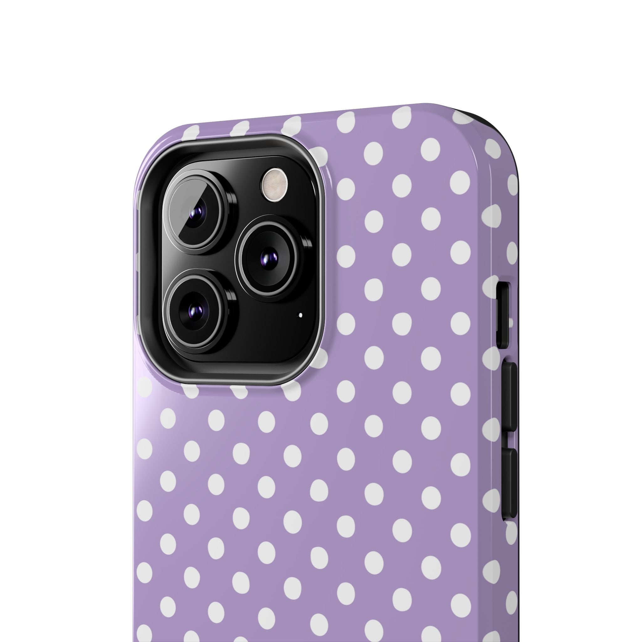 Purple Polka Dot Phone Case  - Tough Impact-Resistant Case