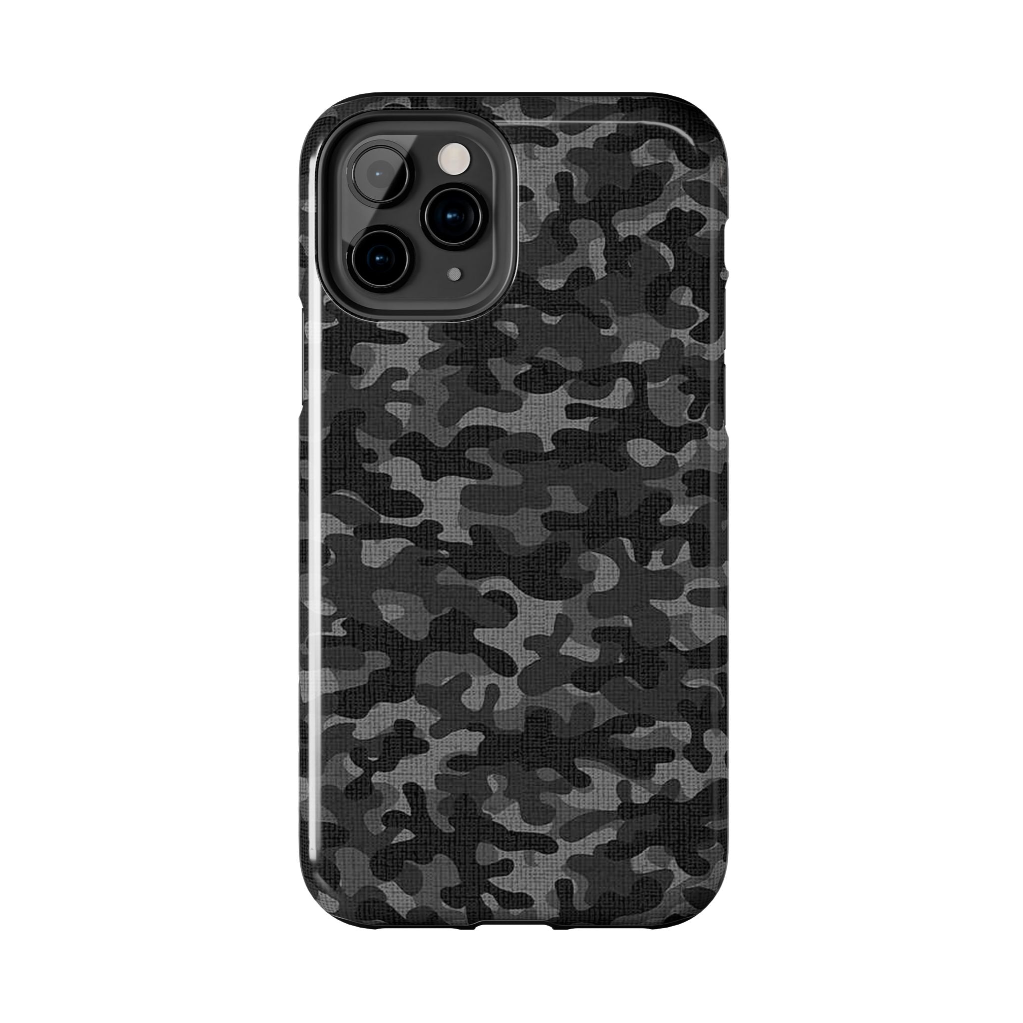 Black Camo Print Phone Case  - Tough Impact-Resistant Cases