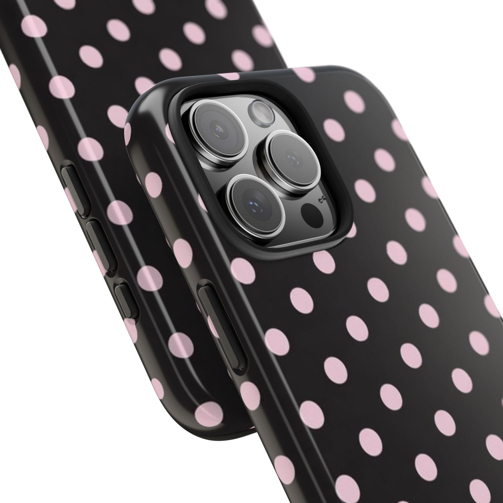 Black and Pink Spots Phone Case