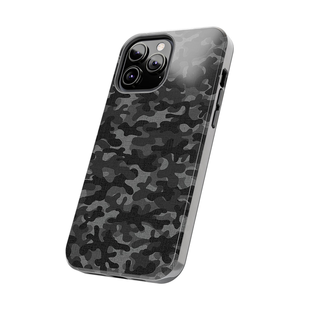 Black Camo Print Phone Case  - Tough Impact-Resistant Cases