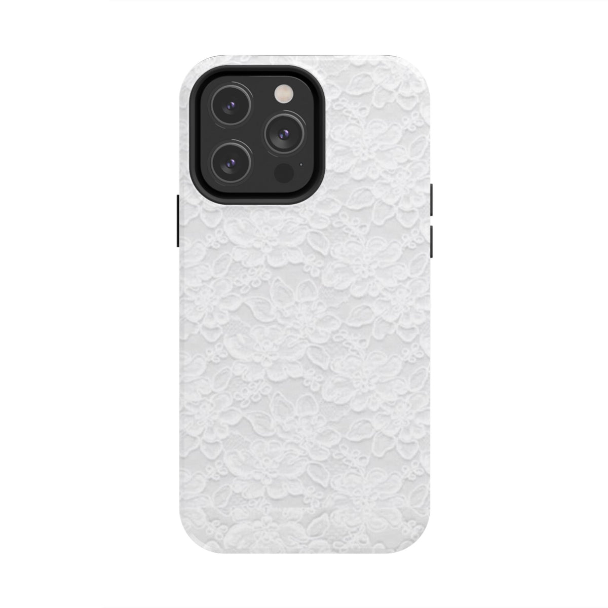 White Lace Coquette Phone Case