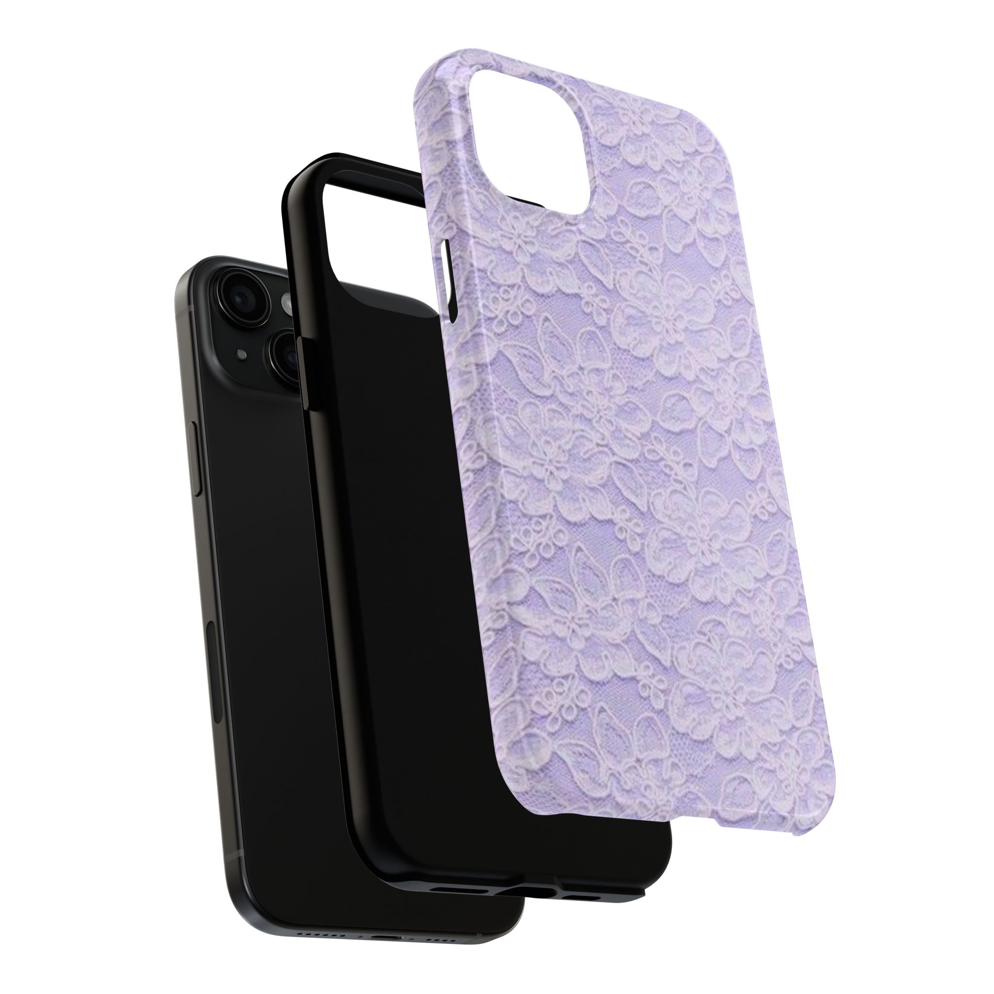 Purple Lace Cute Coquette Phone Case