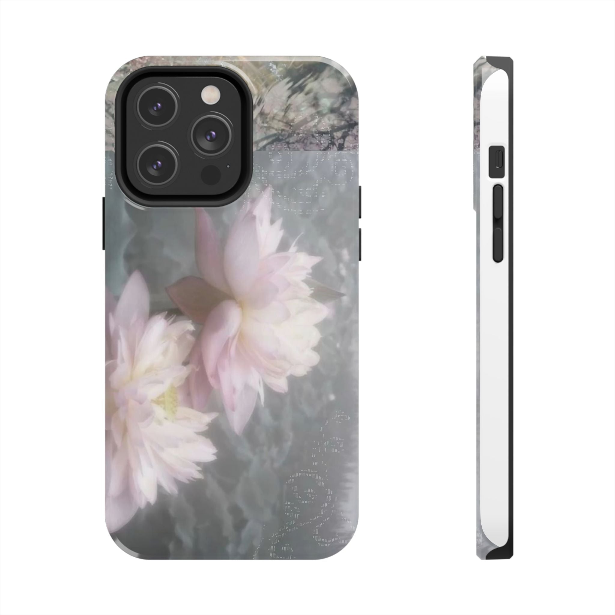 Lotus Flowers Cyber Whimsy Tough Phone Case